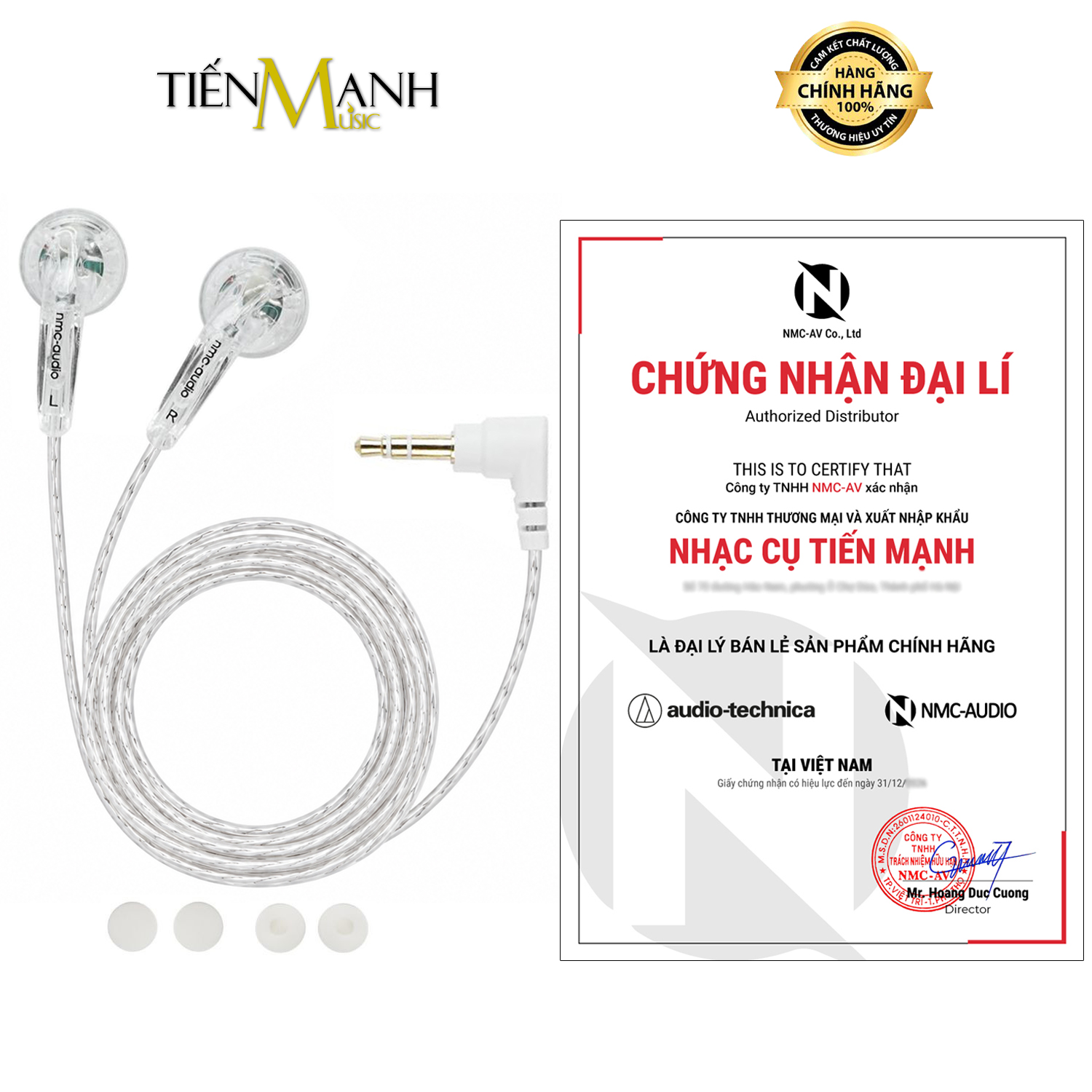Tai Nghe Kiểm Âm Nhét Tai Earbuds NMC-AUDIO HP216-EB