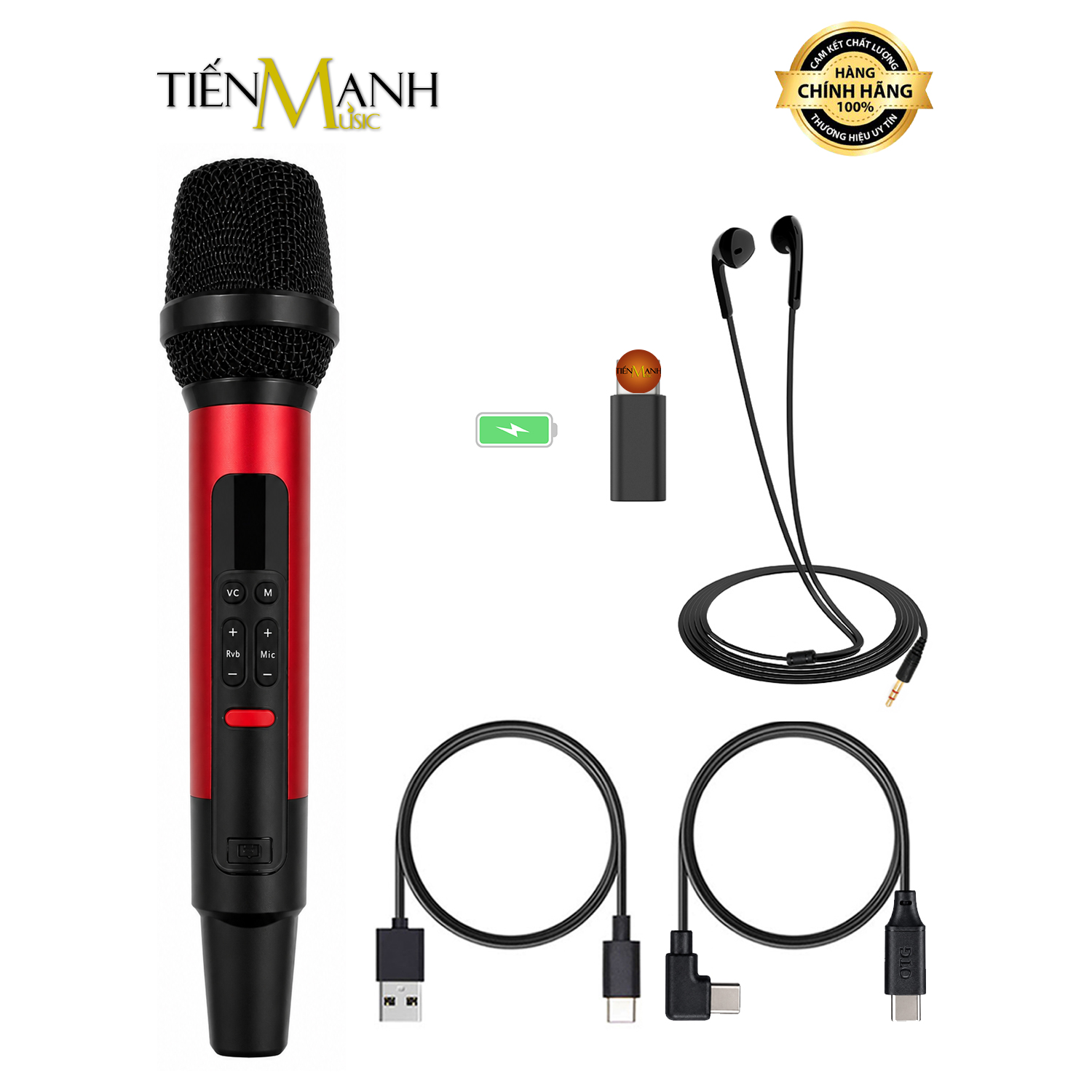 Mic Hát Livestream, Karaoke Có Vang Bluetooth, Audio Interface Cắm Thẳng Điện thoại, Máy Tính K9 Hỗ trợ Audio Interface, Bluetooth