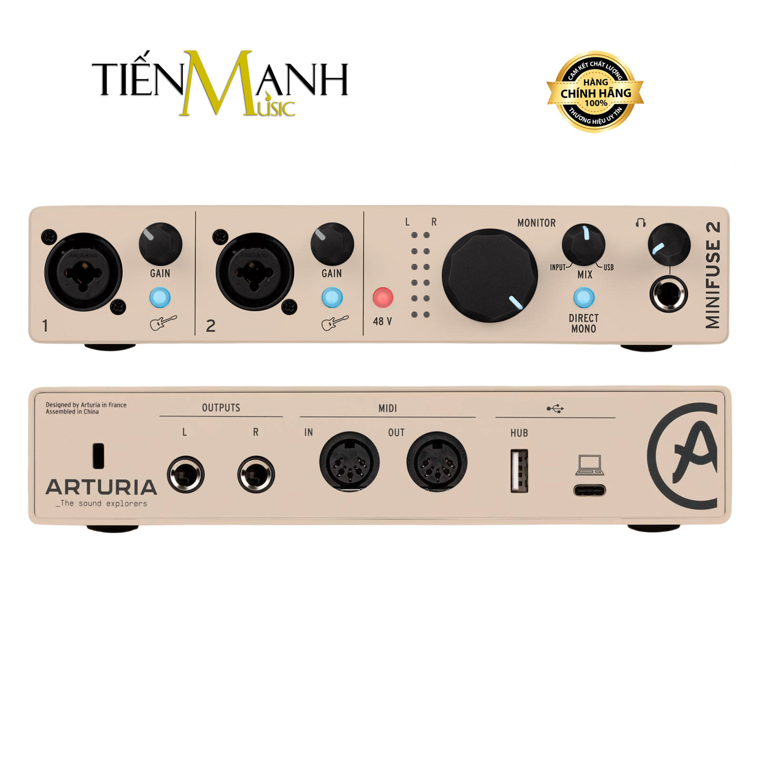 Soundcard Arturia MiniFuse 2 - Champagne