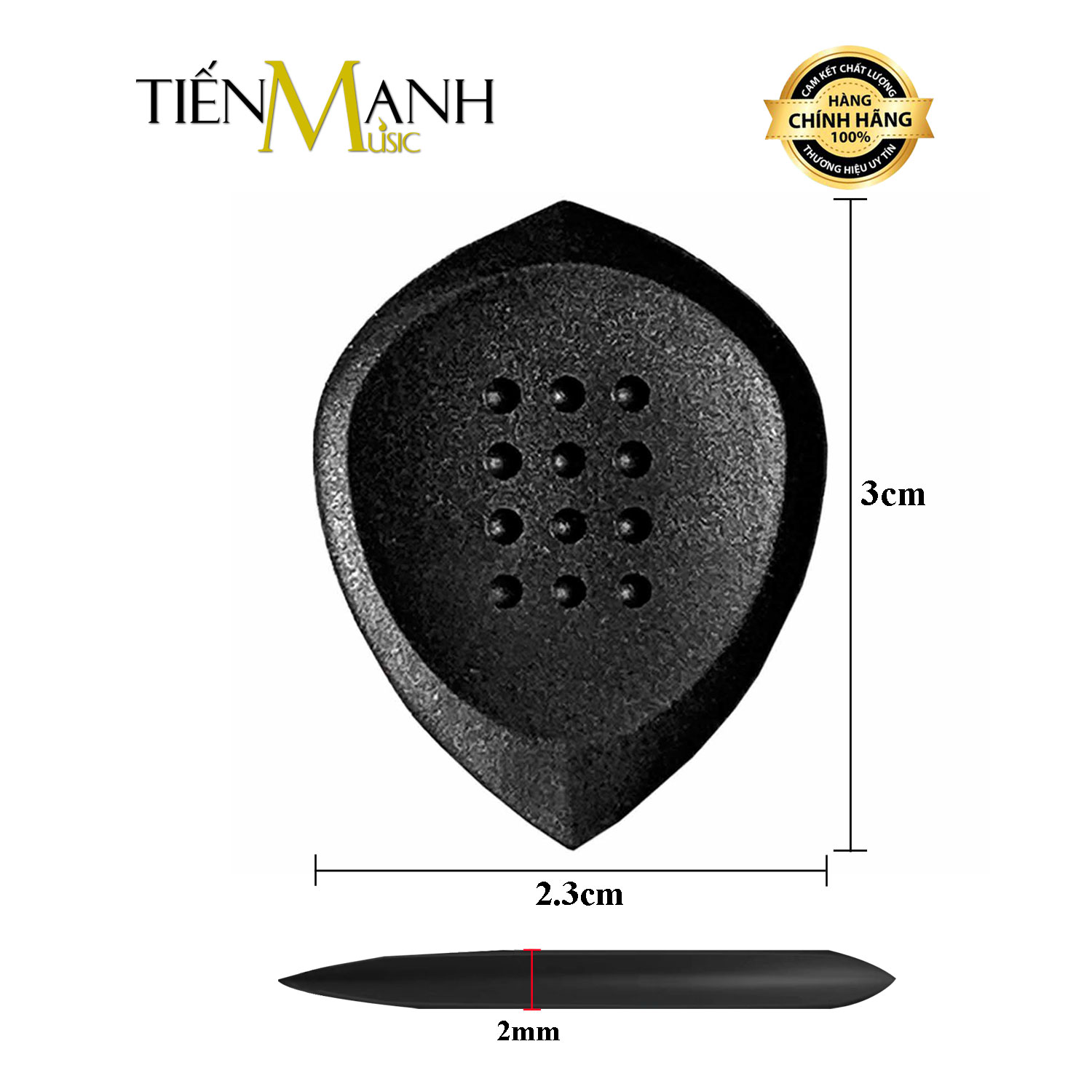 Móng Phím Gẩy Attak Pick Stealth Black