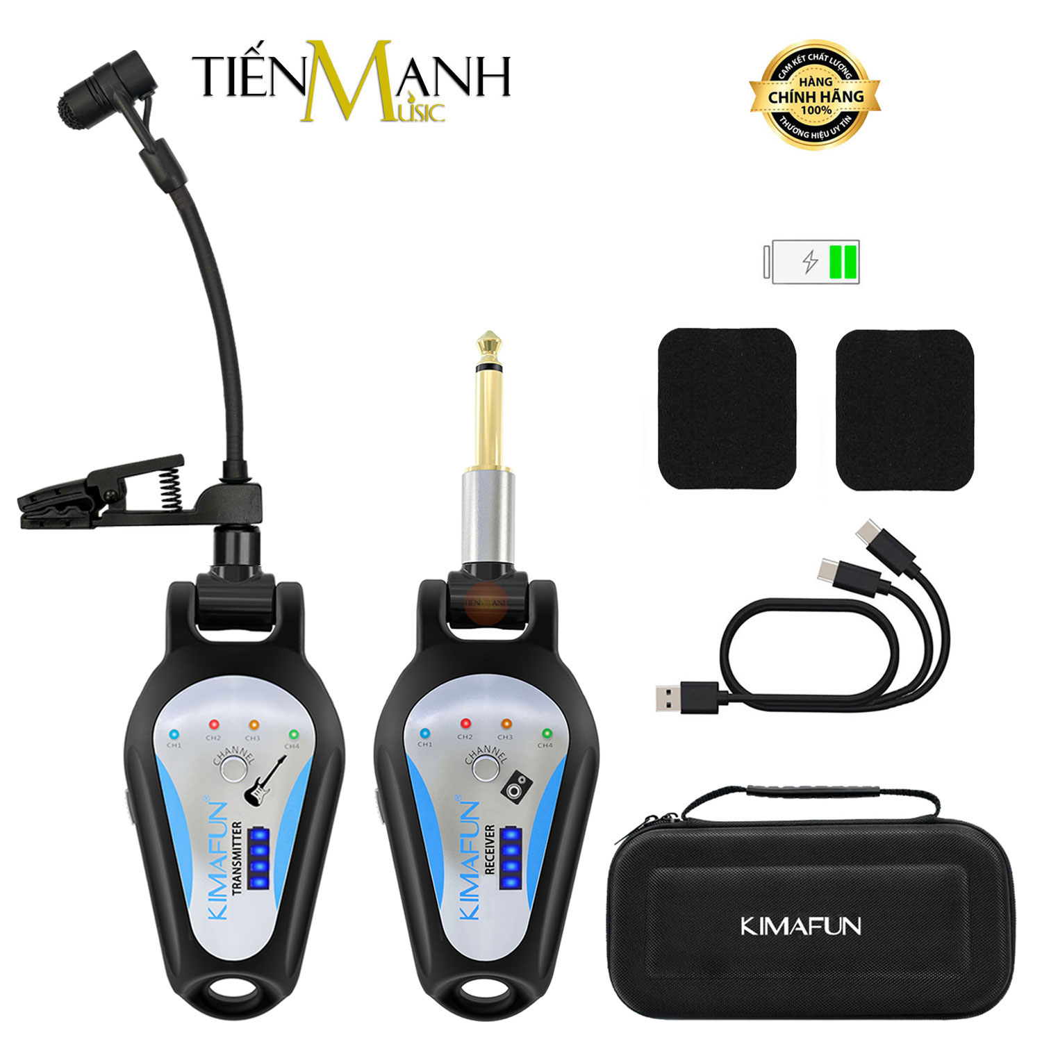 Mic Không Dây Wireless Cho Kèn Saxophone Kimafun KM-U306B