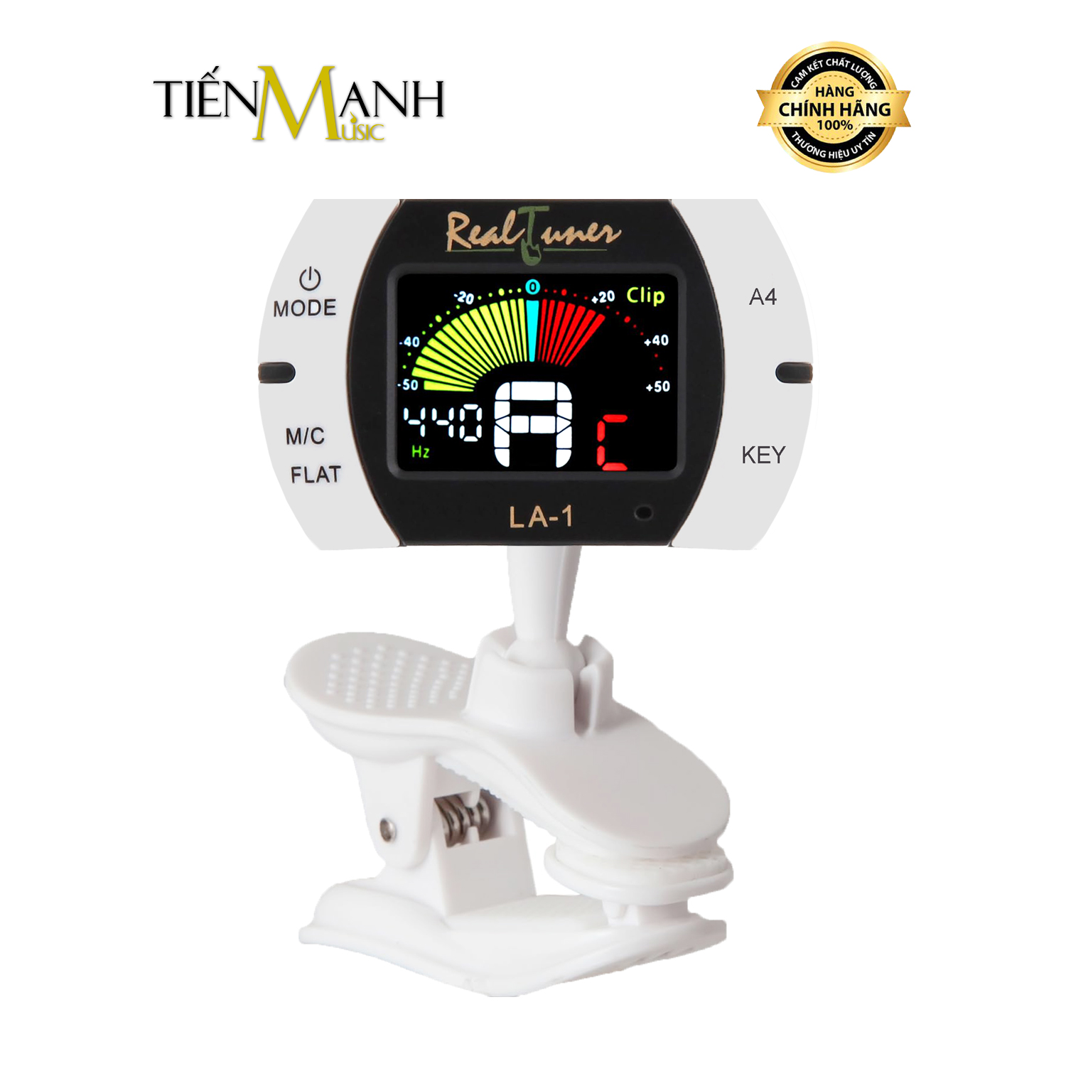 Máy Lên Dây Đàn Chromatic Cho Nhạc Cụ, Guitar, Ukulele, Violin Real Tuner LA-1