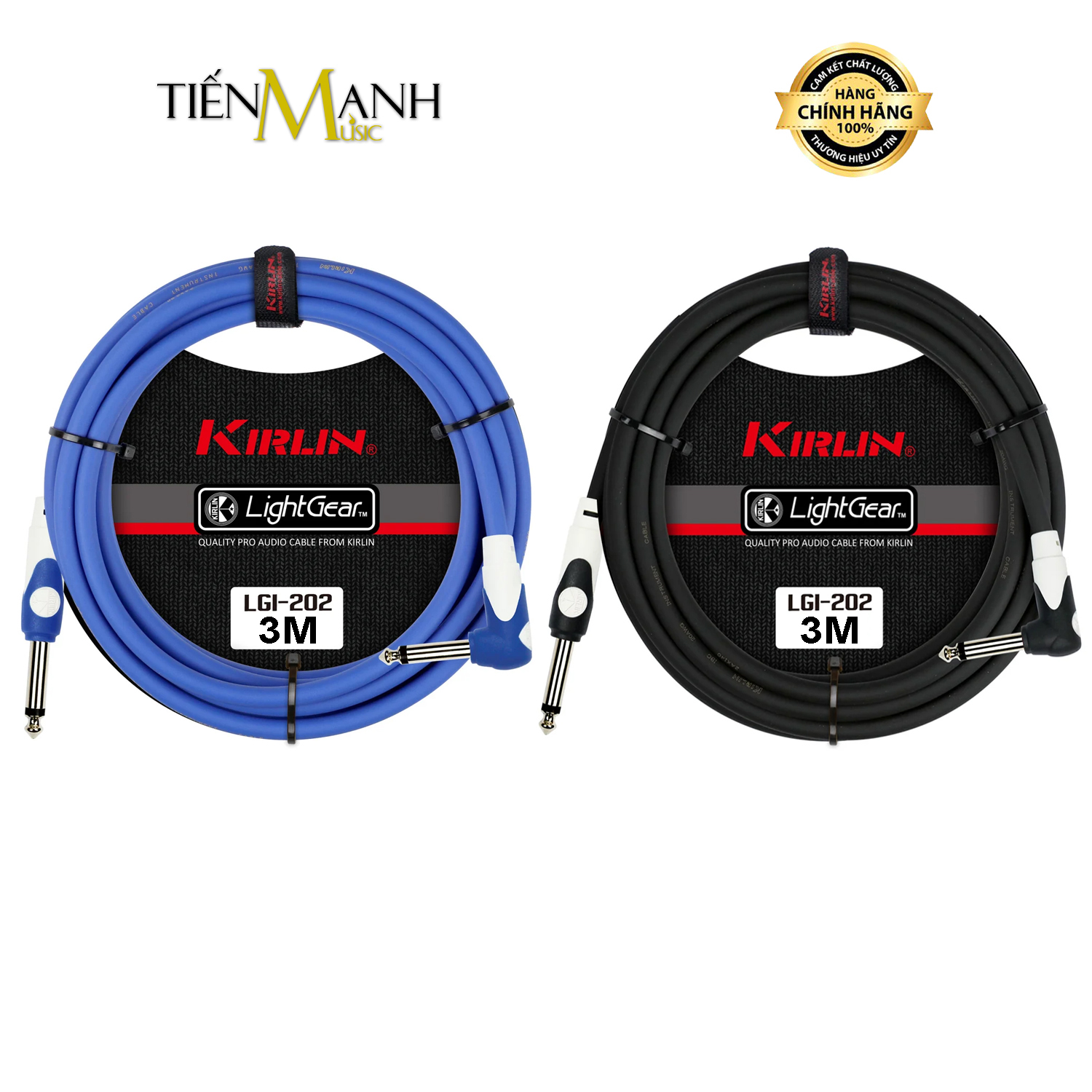 Dây Cáp Line Tín Hiệu Guitar Mono 6ly Thẳng Sang 6ly Vuông Kirlin LGI202