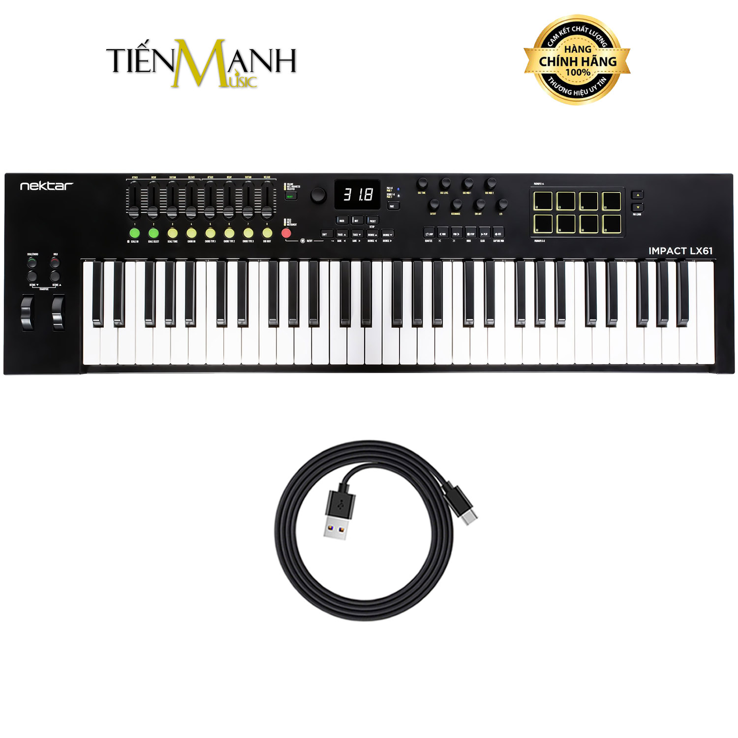 Nektar Impact LX61 MK3 Midi Keyboard Controller