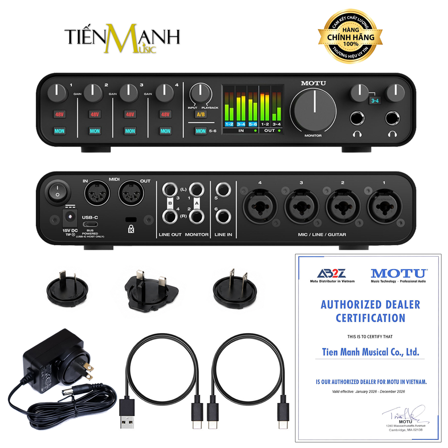 Soundcard MoTu M6 6x4 USB-C Audio Interface
