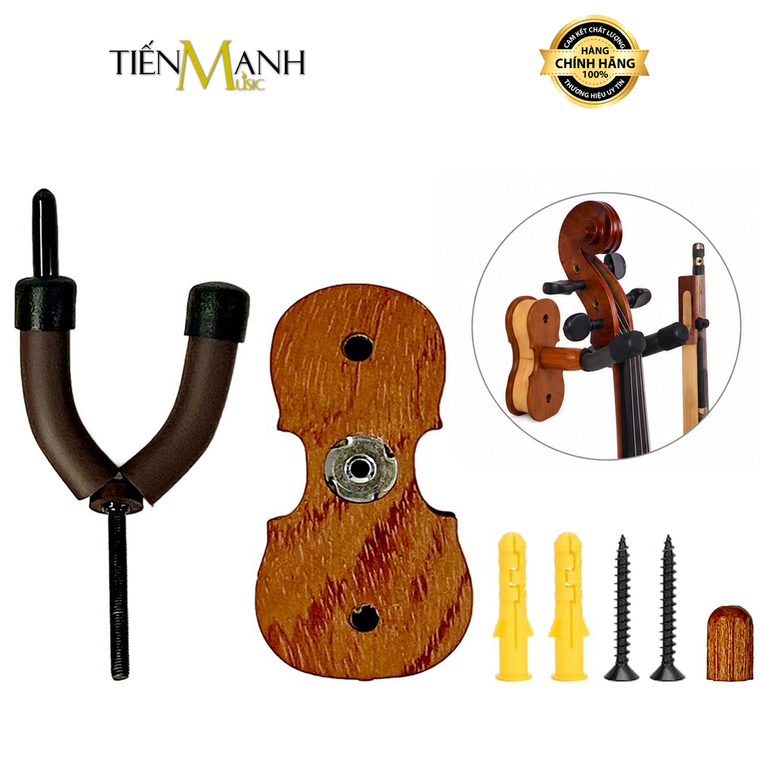 Giá Treo Đàn Violin Kolos MA5 - Móc Treo Ukulele, Violon Gắn Tường MA-5 MA 5