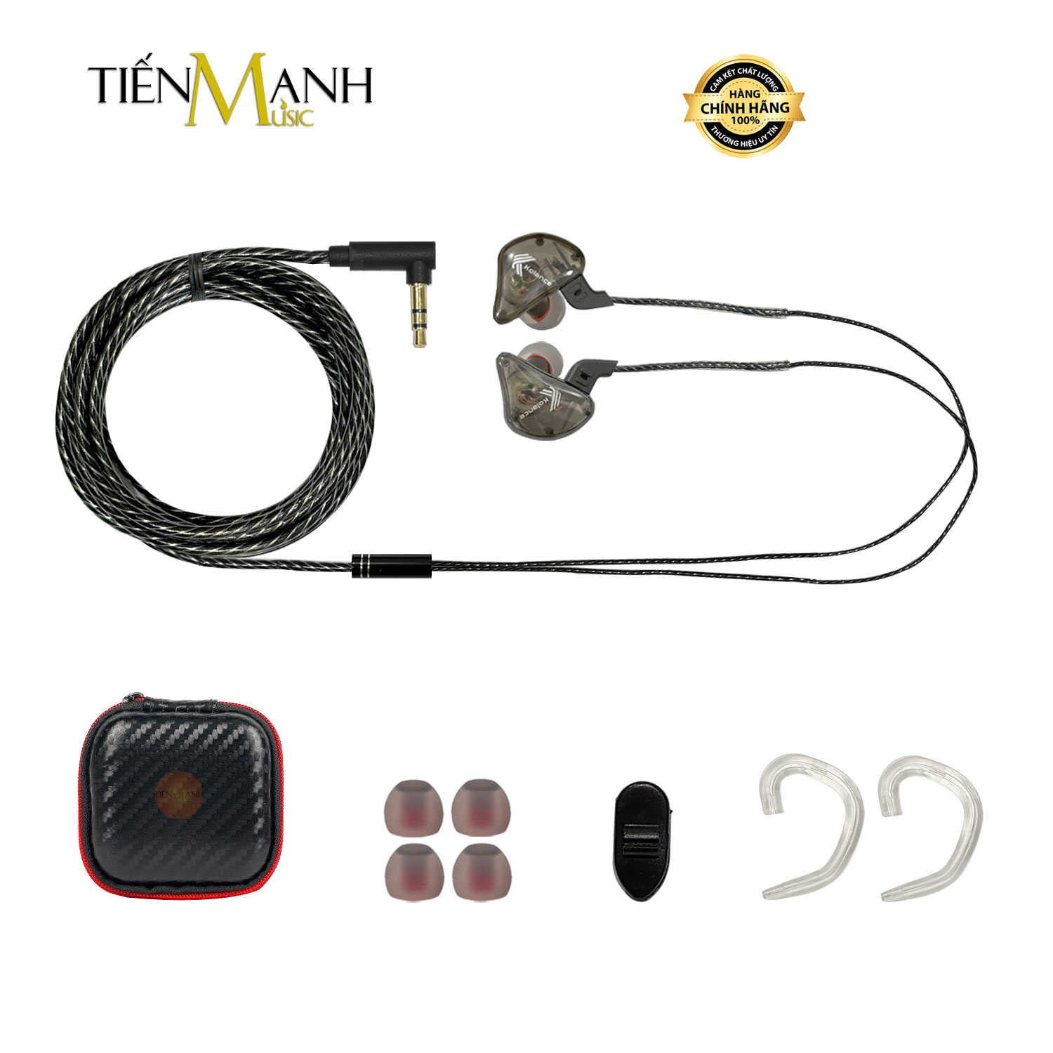 Tai Nghe Kiểm Âm Nhét Tai In ear Kolance MK-686 Màu Đen