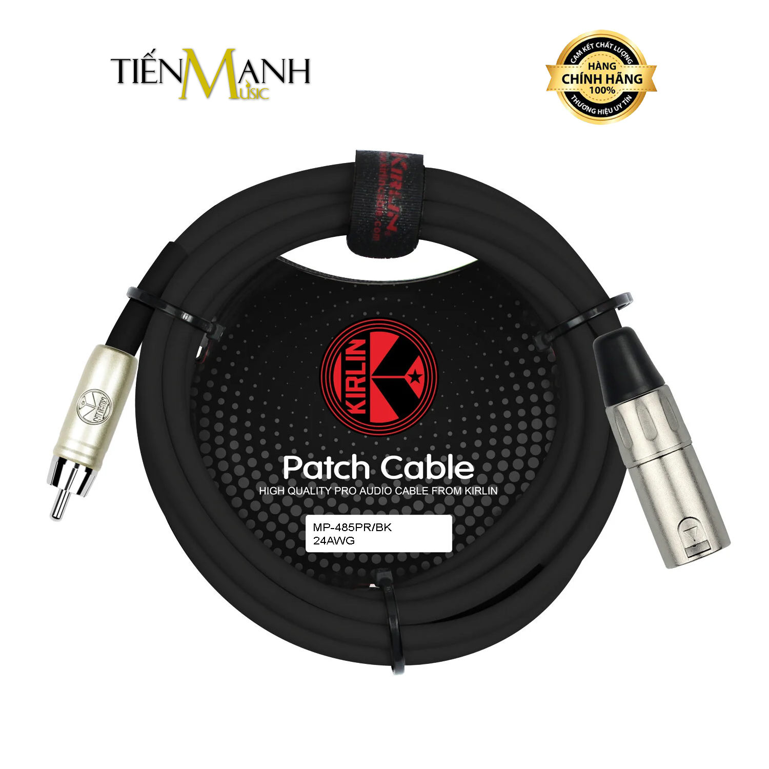 Dây Cáp Canon Đực Sang Hoa Sen RCA Kirlin MP485PR Dài 2m