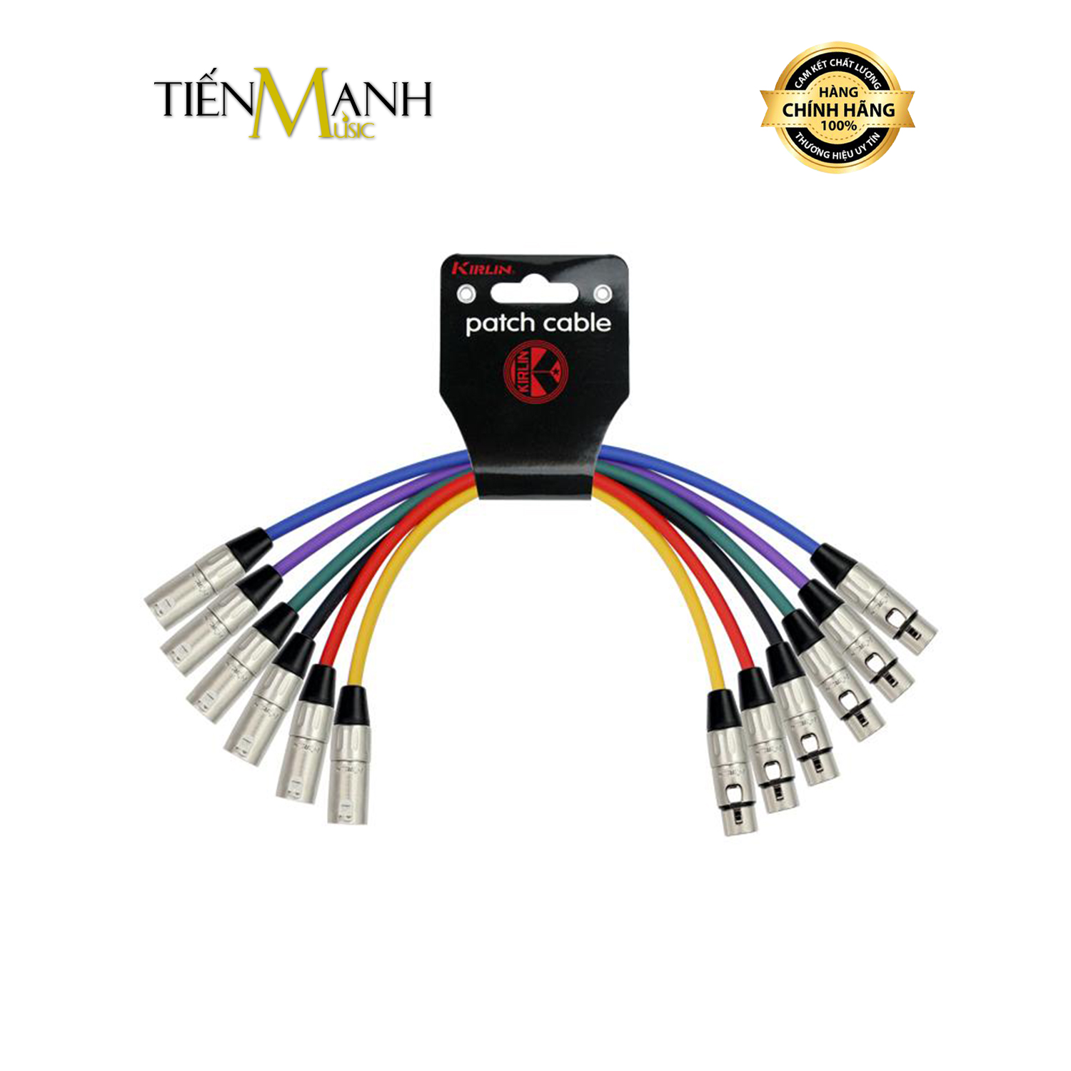 Bộ 6 Dây Cáp 2 Đầu Canon Đực Sang Cái Kirlin MP6 480PB