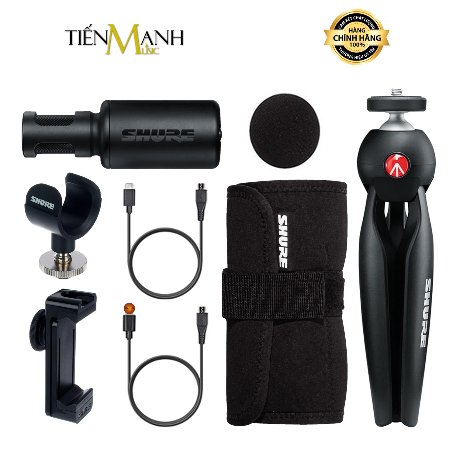 Combo Micro Quay Video Shure MV88 Plus Video Kit