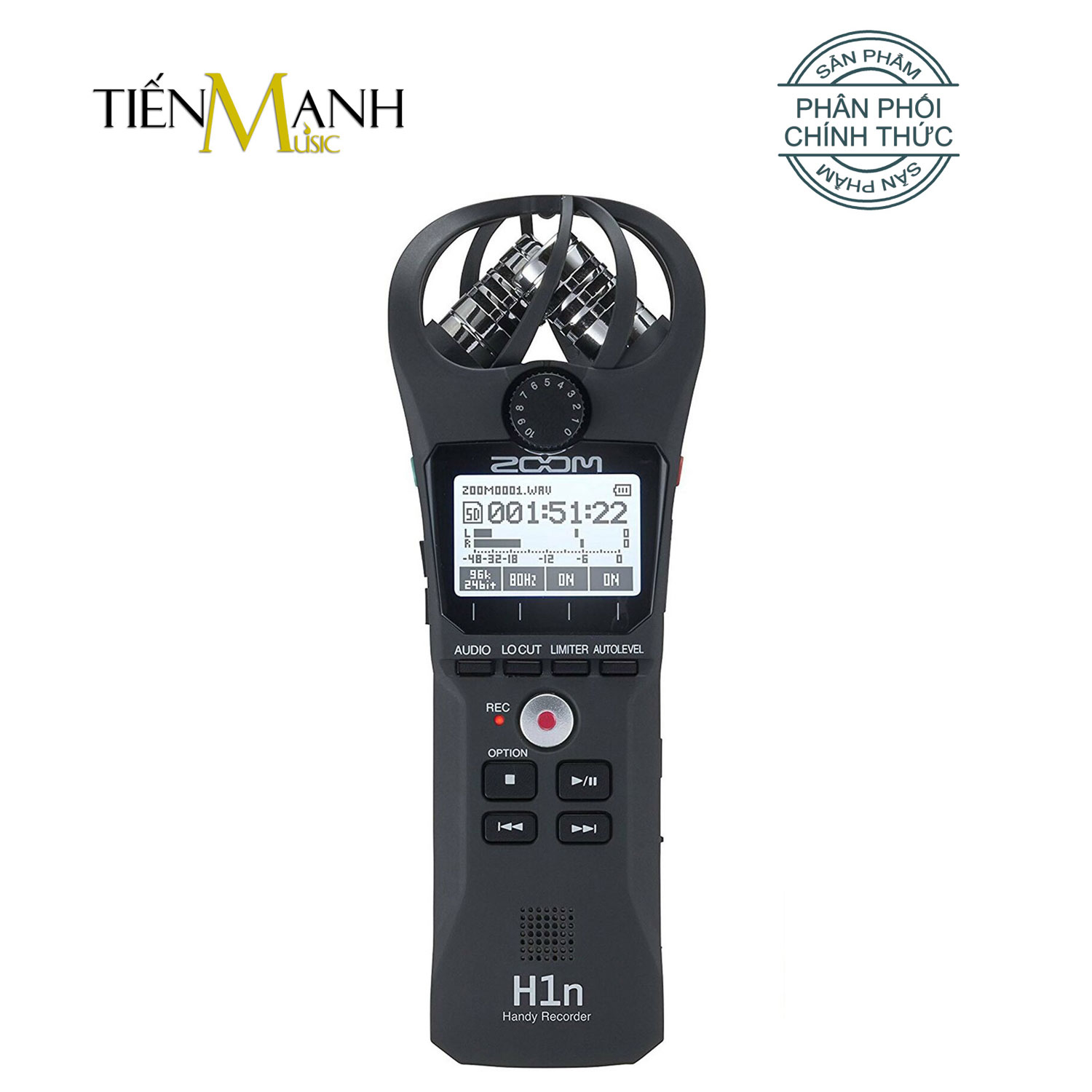 Máy Thu Ghi Âm Mic Zoom H1n - Thiết bị thu âm cầm tay kỹ thuật số Microphone Stereo
