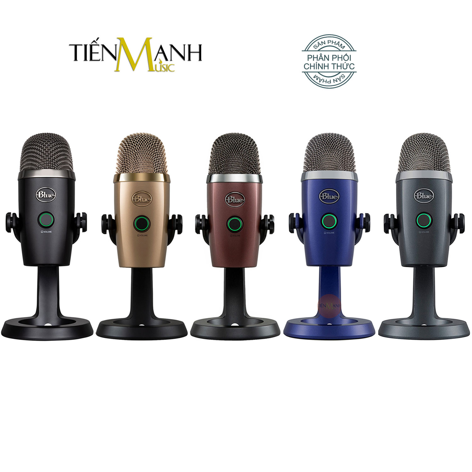 Micro Blue Yeti Nano USB Condenser - Mic Thu Âm Podcast, Livestream, Radio, ASMR Microphone Phòng Thu Studio