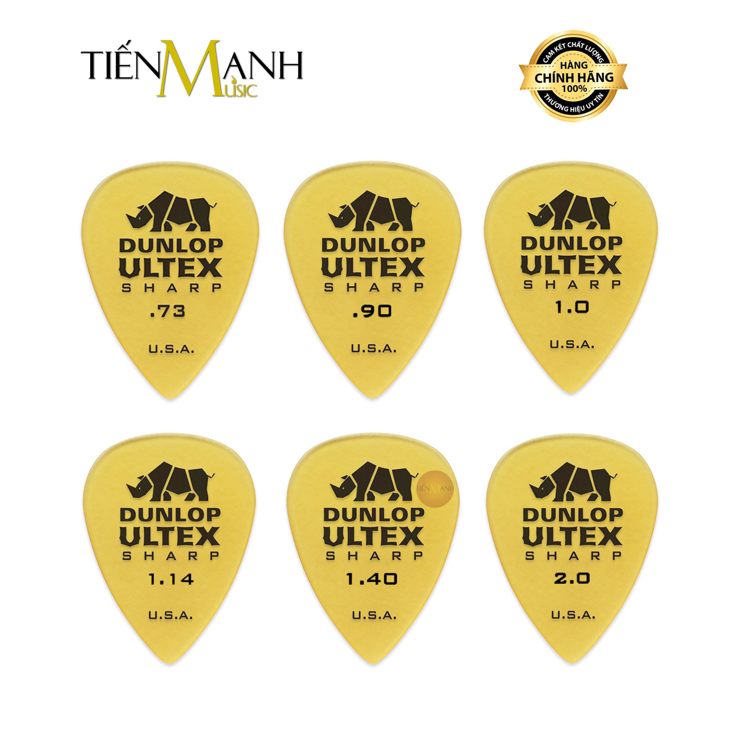 Móng Pick Gẩy Đàn Guitar Dunlop ULTEX SHARP 433R - Guitar Picks