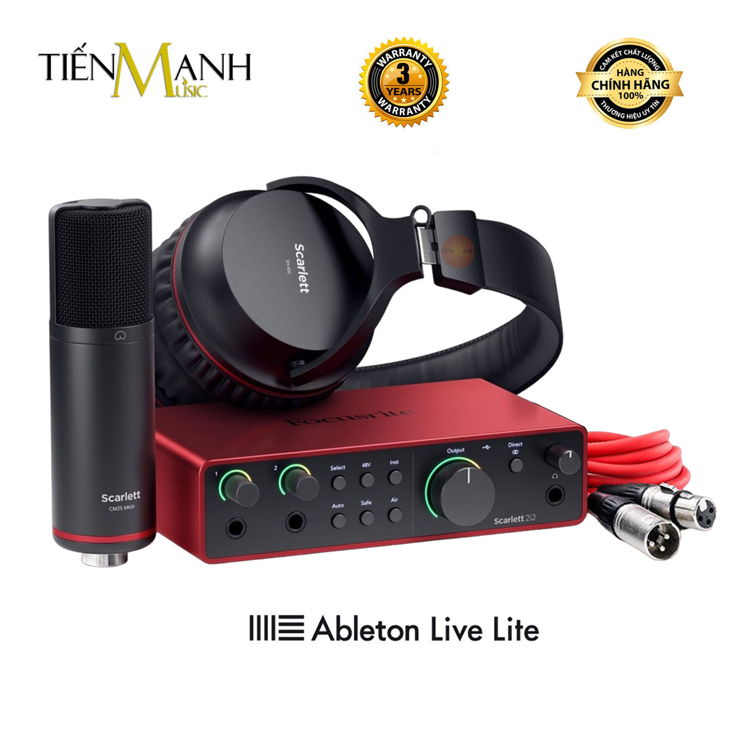 Soundcard Focusrite Scarlett 2i2 Studio Gen 4