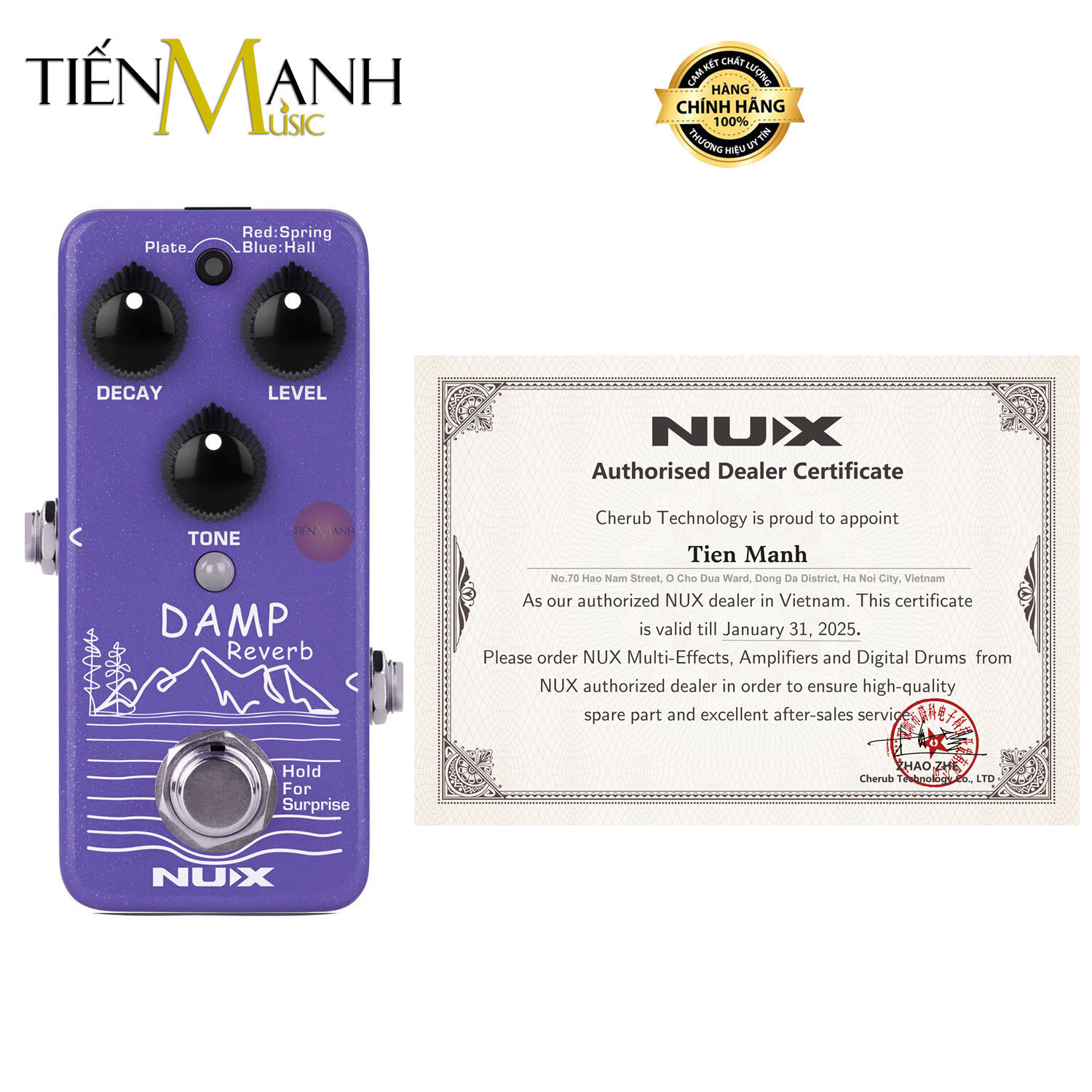 Phơ Đàn Guitar Nux Reverb NRV-3 Damp