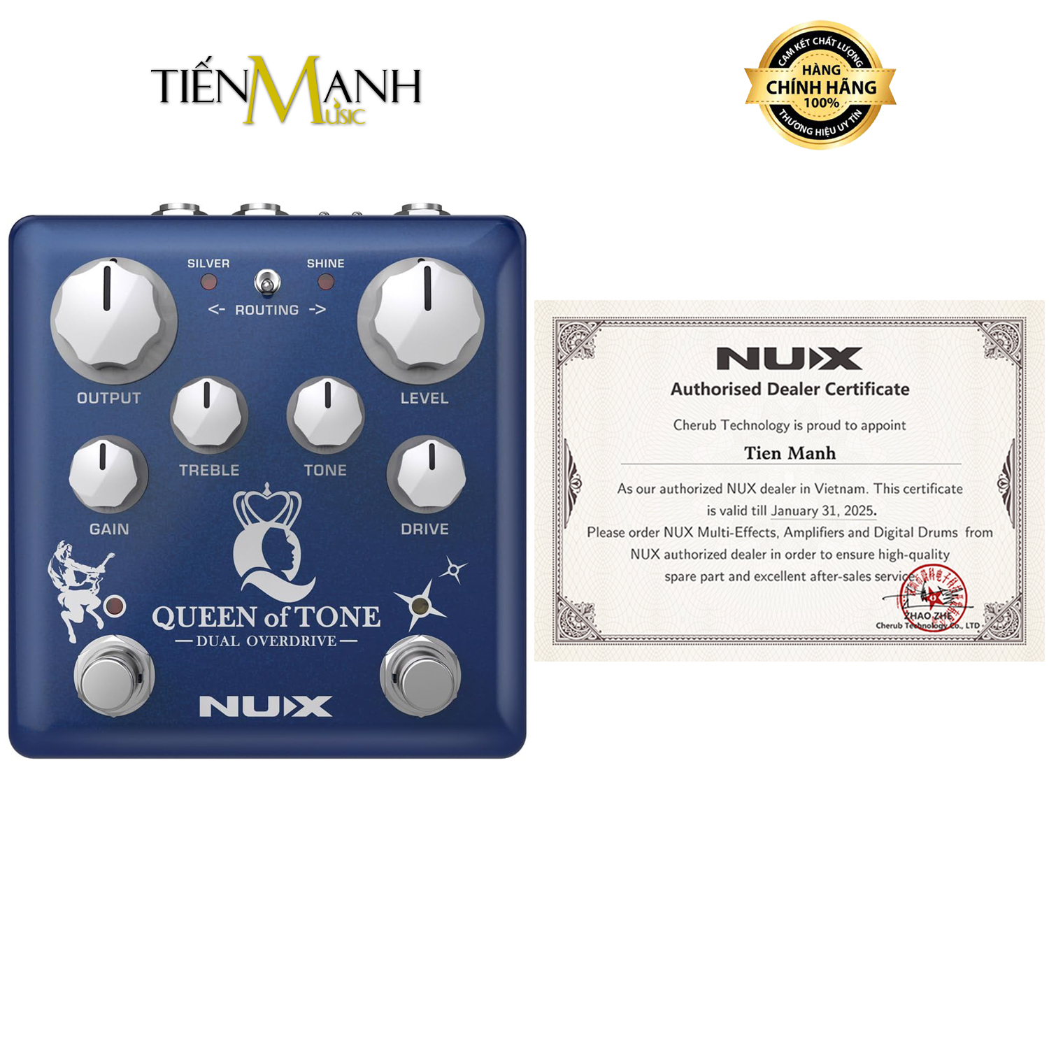 Phơ Đàn Guitar Nux Queen of Tone NDO6