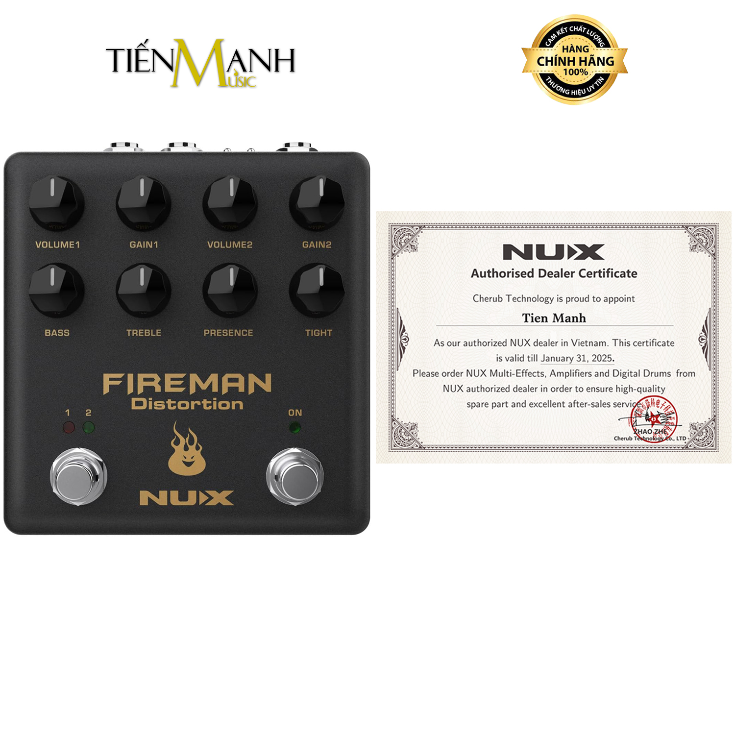 Phơ Đàn Guitar Nux Fireman NDS5
