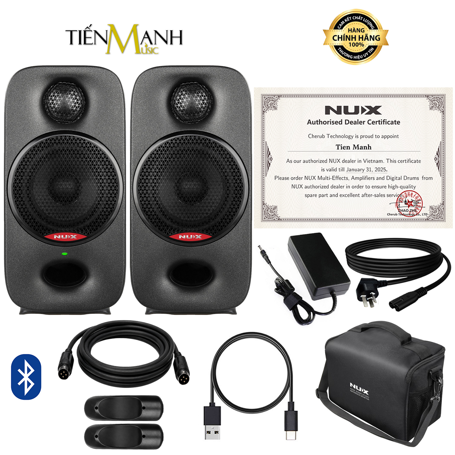 Loa Kiểm Âm Nux Axon 3 NFM03 90W, 3 Inches Powered Studio Reference Monitor Speaker