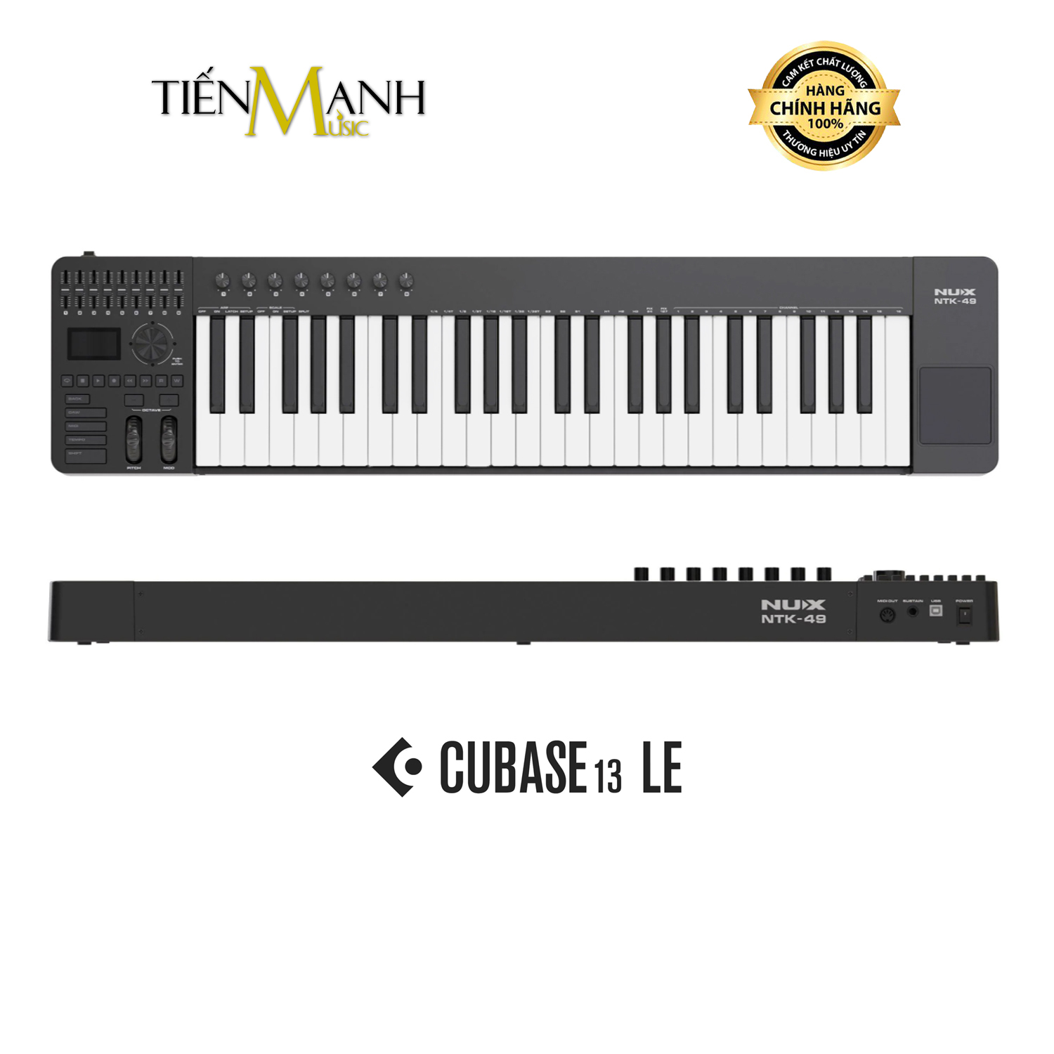 Midi Keyboard Controller 49 Phím Nux NTK49