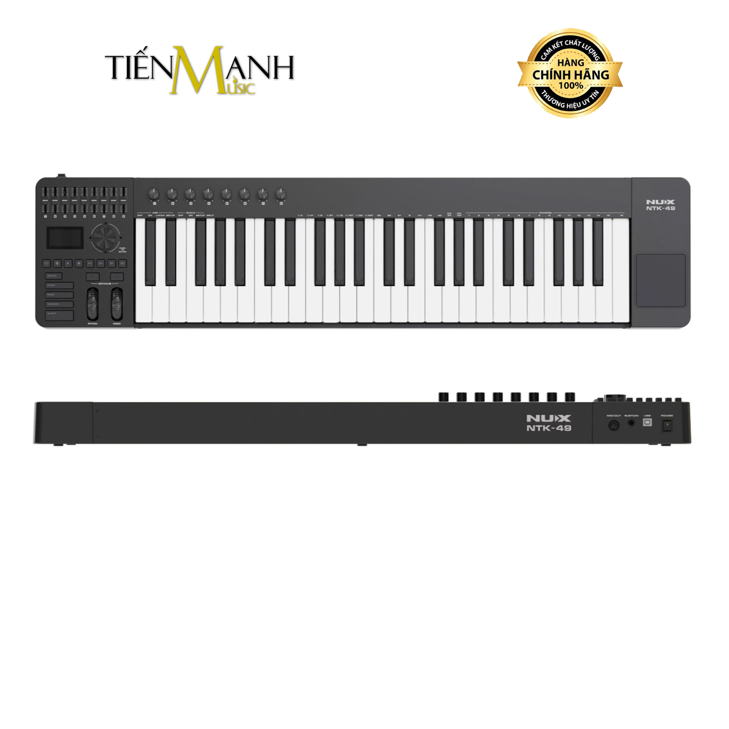 Midi Keyboard Controller 49 Phím Nux NTK49