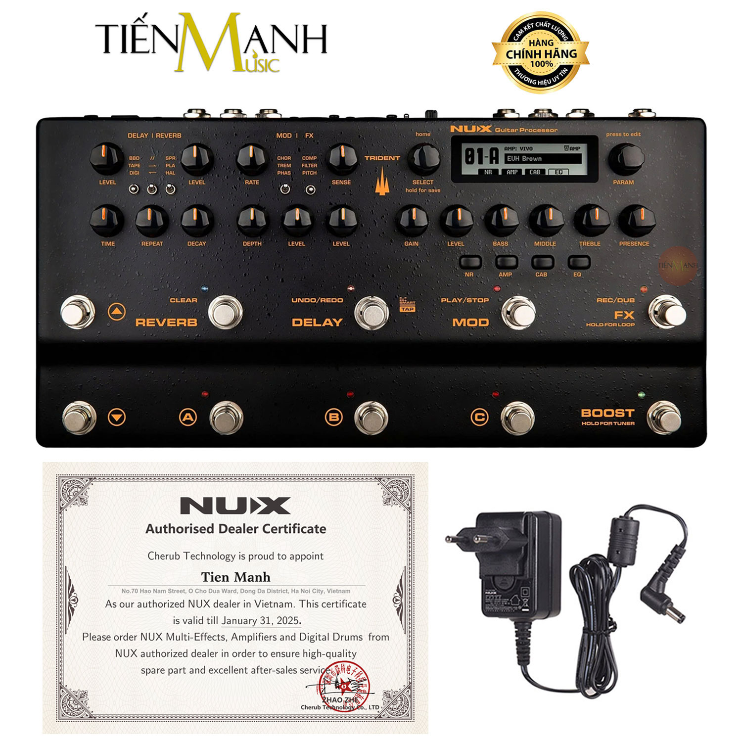 Phơ Đàn Guitar Nux TRIDENT NME-5 Multi Effects