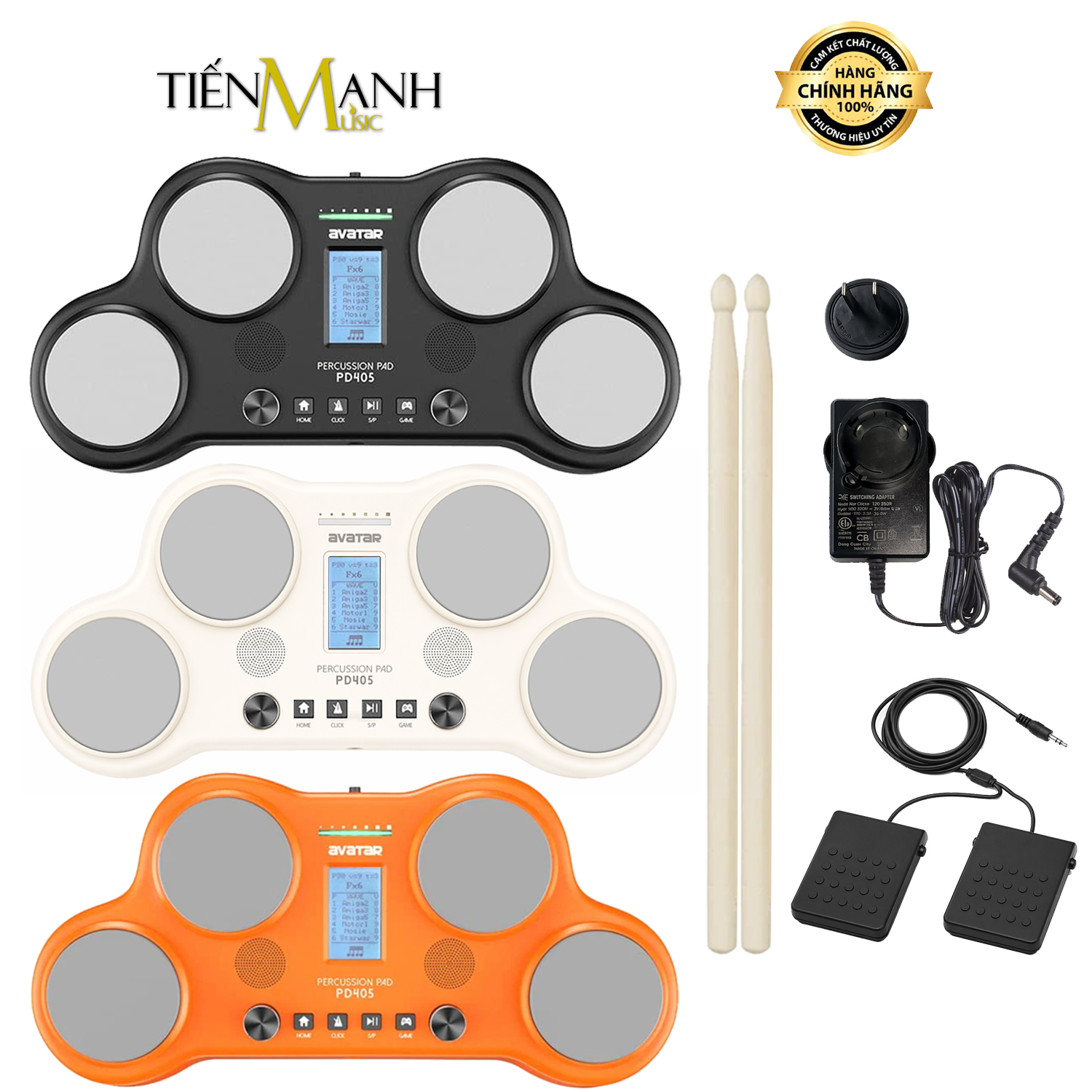 Trống Điện Tử 4 Mặt HXW Avatar PD405