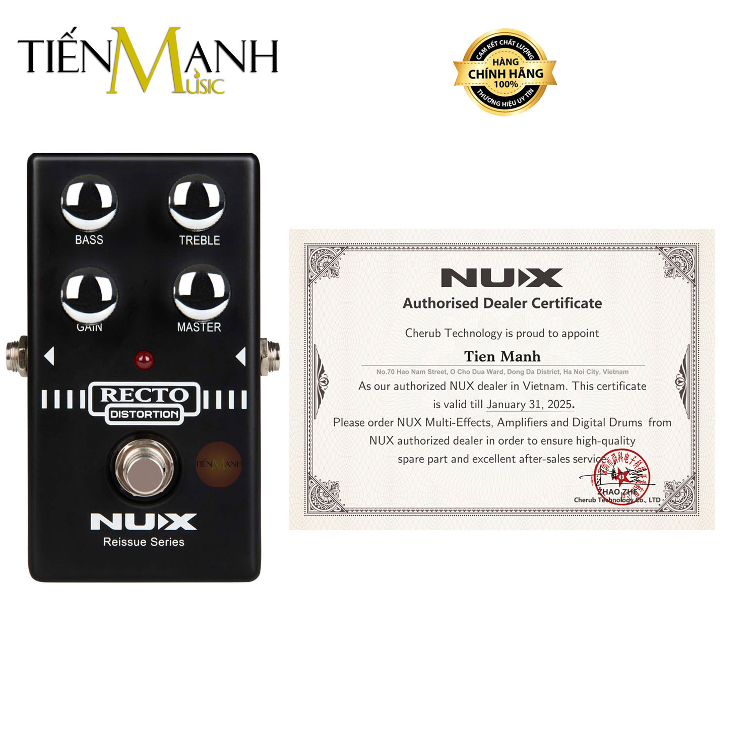 Phơ Đàn Guitar Nux REC TO Distortion