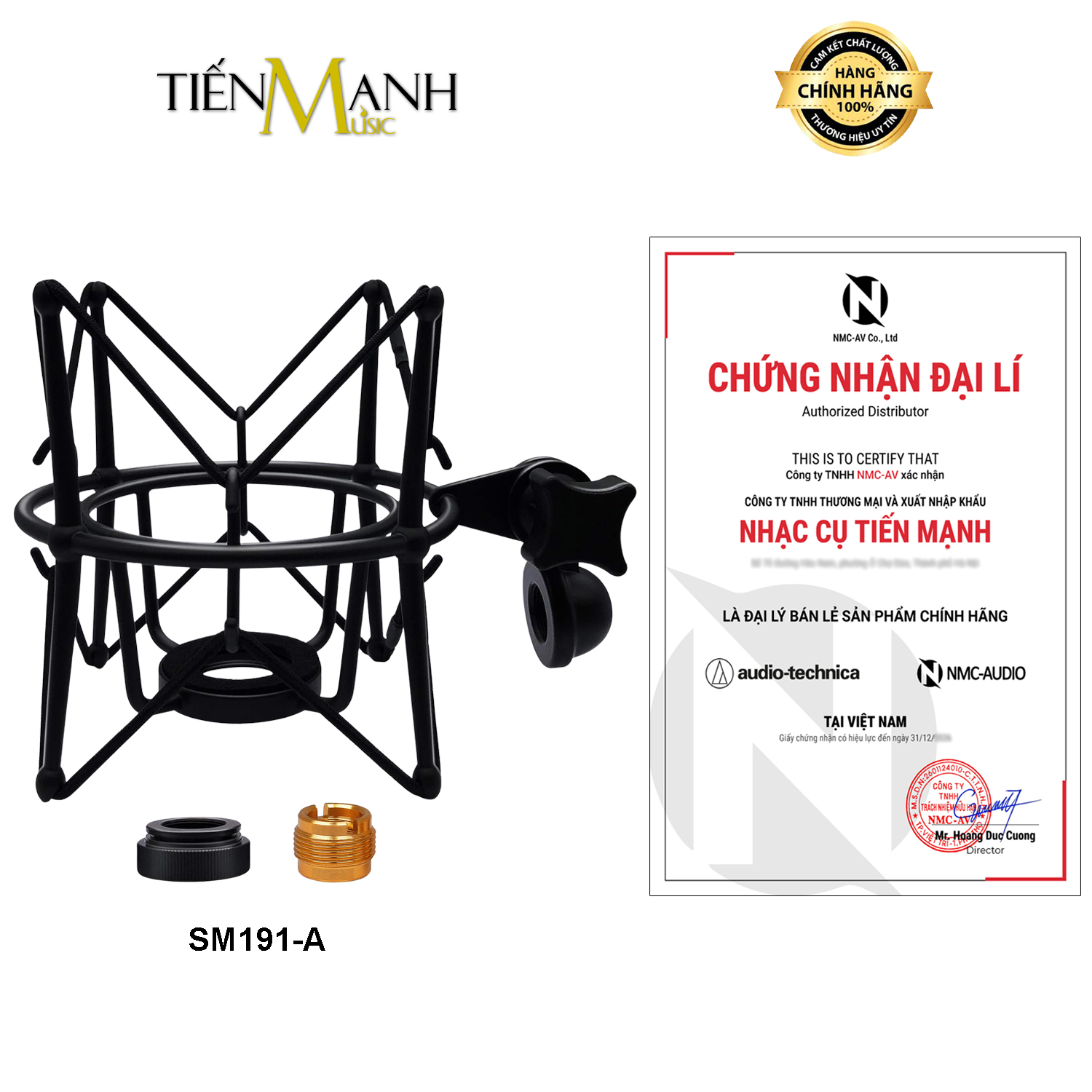 Shock Mount NMC-AUDIO SM191-A Cho Mic Takstar, Audio Technica và Các Loại Tương Tự
