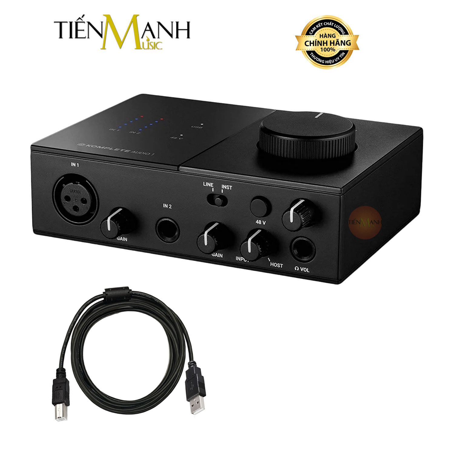 Soundcard Komplete Audio 1 - Bộ Thu Âm, Livestream Native Instruments Audio Sound Card NI