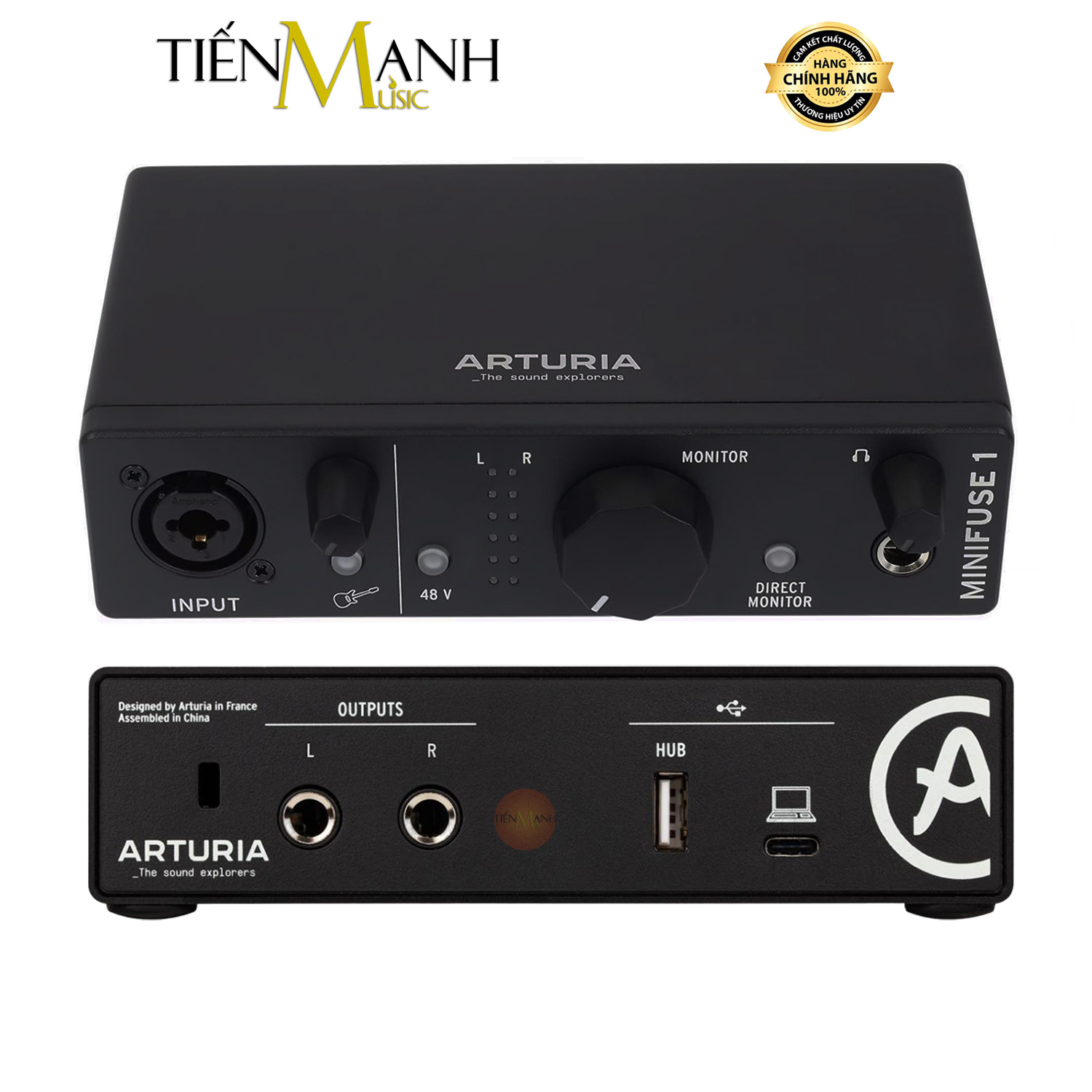 Soundcard Arturia MiniFuse 1 - Màu Đen