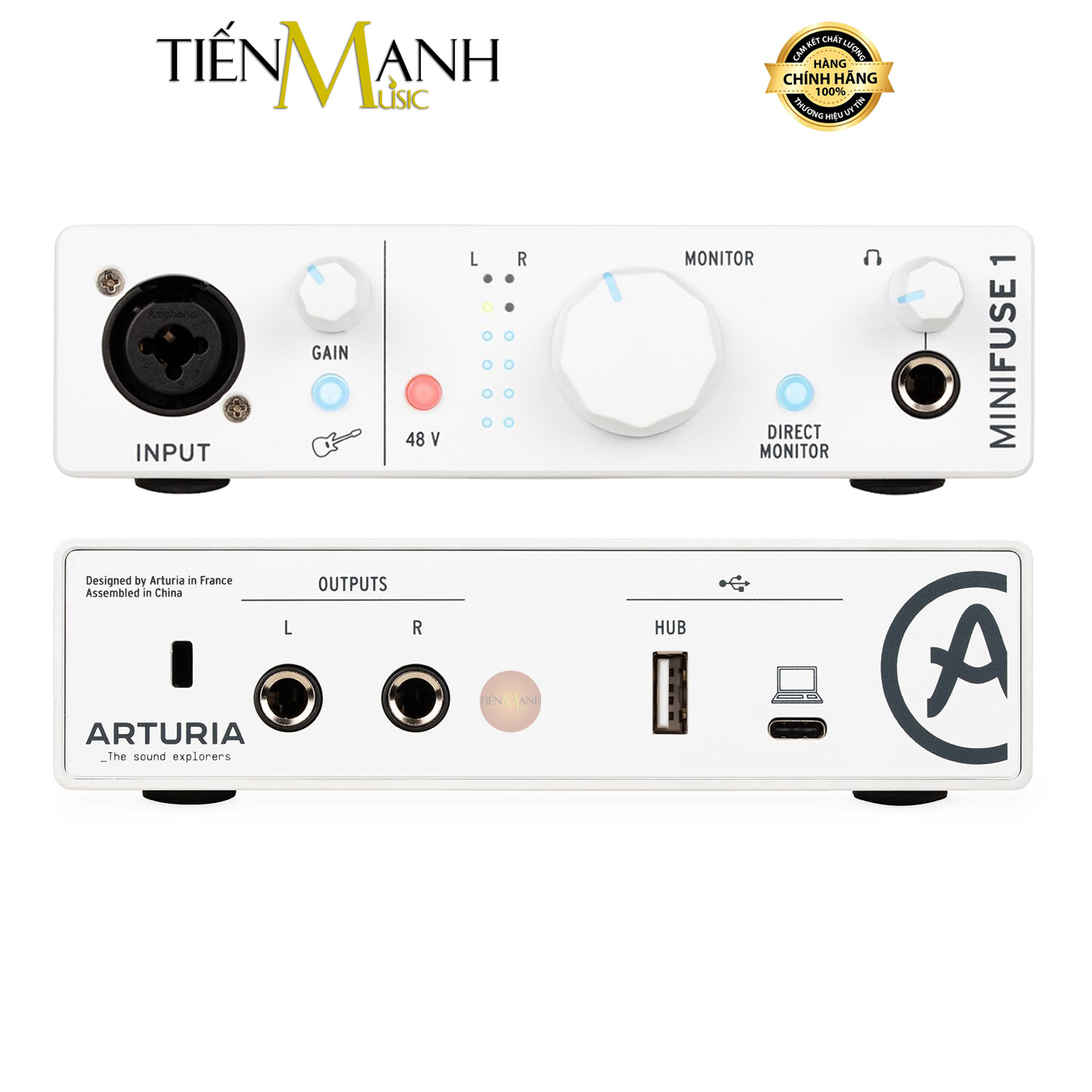 Soundcard Arturia MiniFuse 1 - Màu Trắng