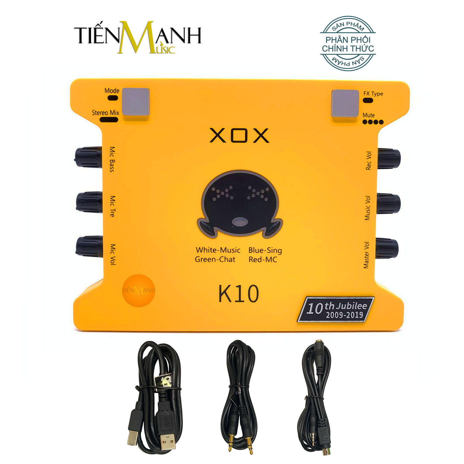SoundCard XOX K10 Bộ Thu Âm Thanh, Livestream, Hát Karaoke Sound Card  Audio Interface
