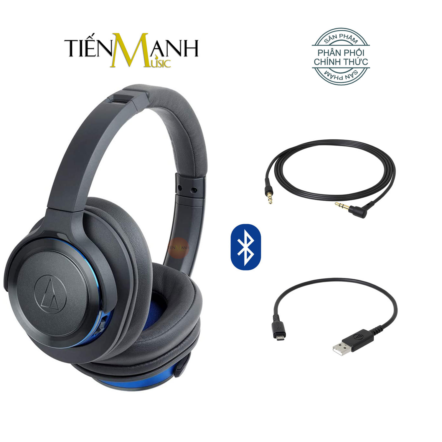 Audio Technica ATH-WS660BT Tai Nghe Bluetooth Không Dây WS660 BT Headphones Professional WS 660BT