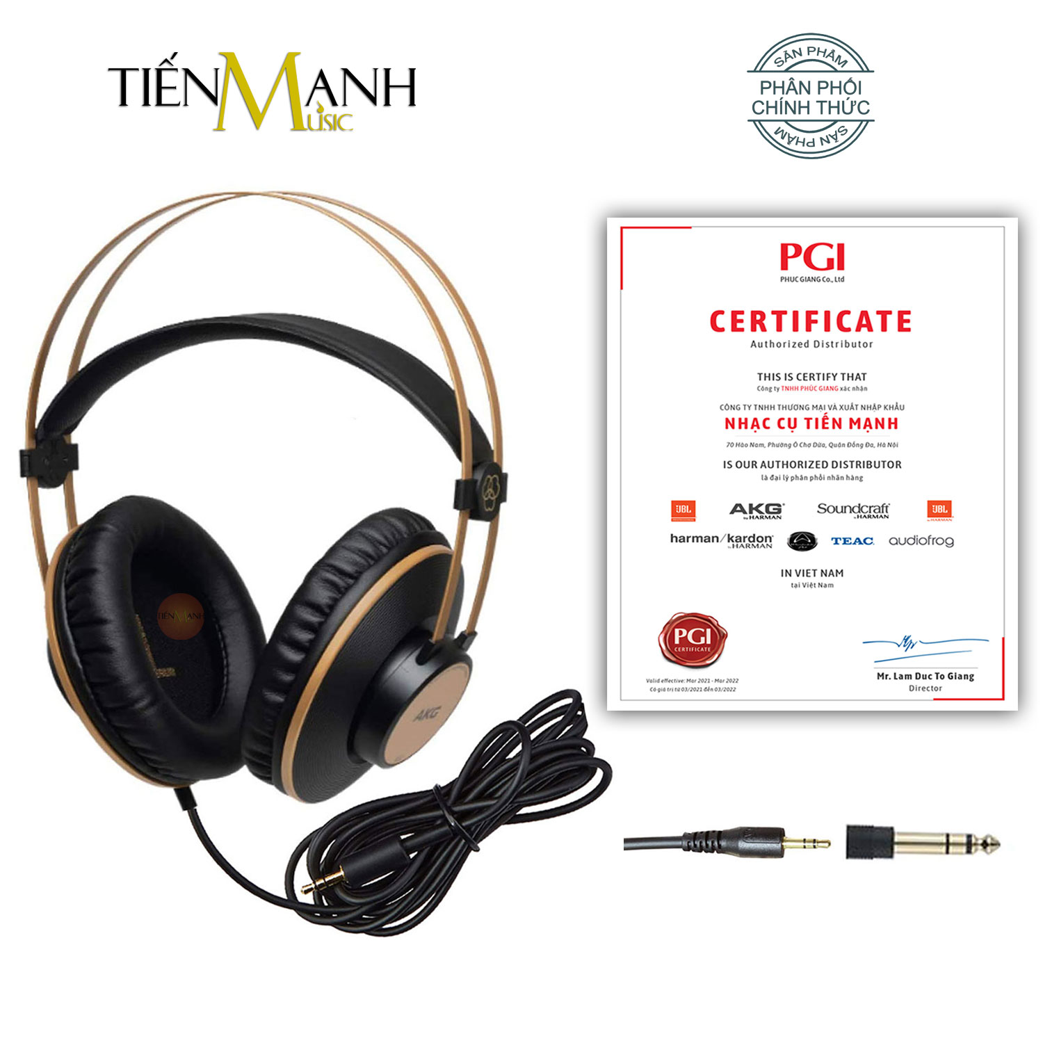 Tai Nghe Kiểm Âm AKG K92 Over-Ear Studio Monitor Headphones Professional