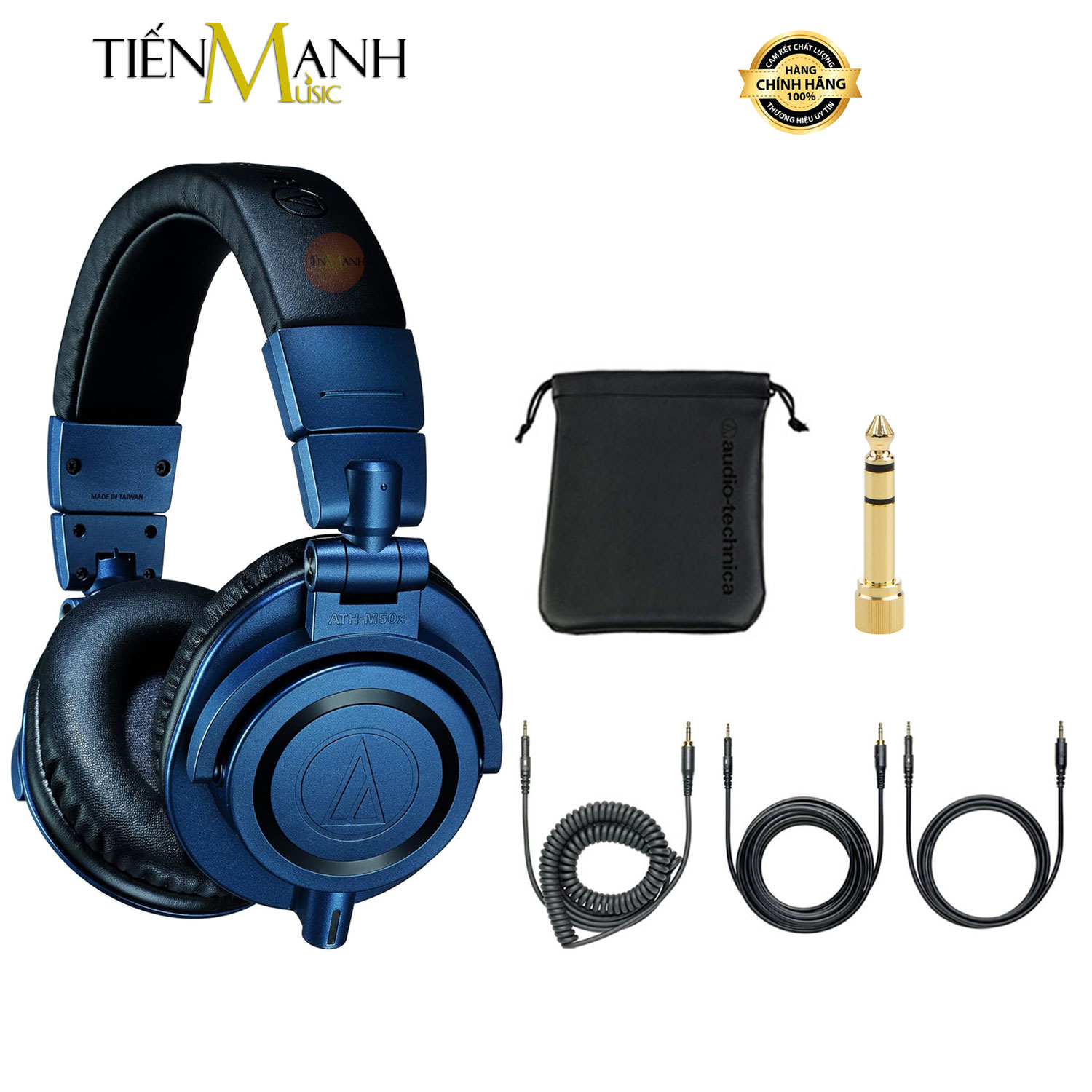 Tai Nghe Kiểm Âm Audio Technica ATH-M50xDS (Deep Sea Blue)