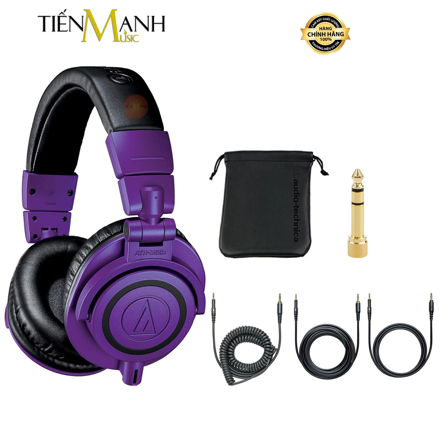 Tai Nghe Kiểm Âm Audio Technica ATH-M50xPB (Tím)