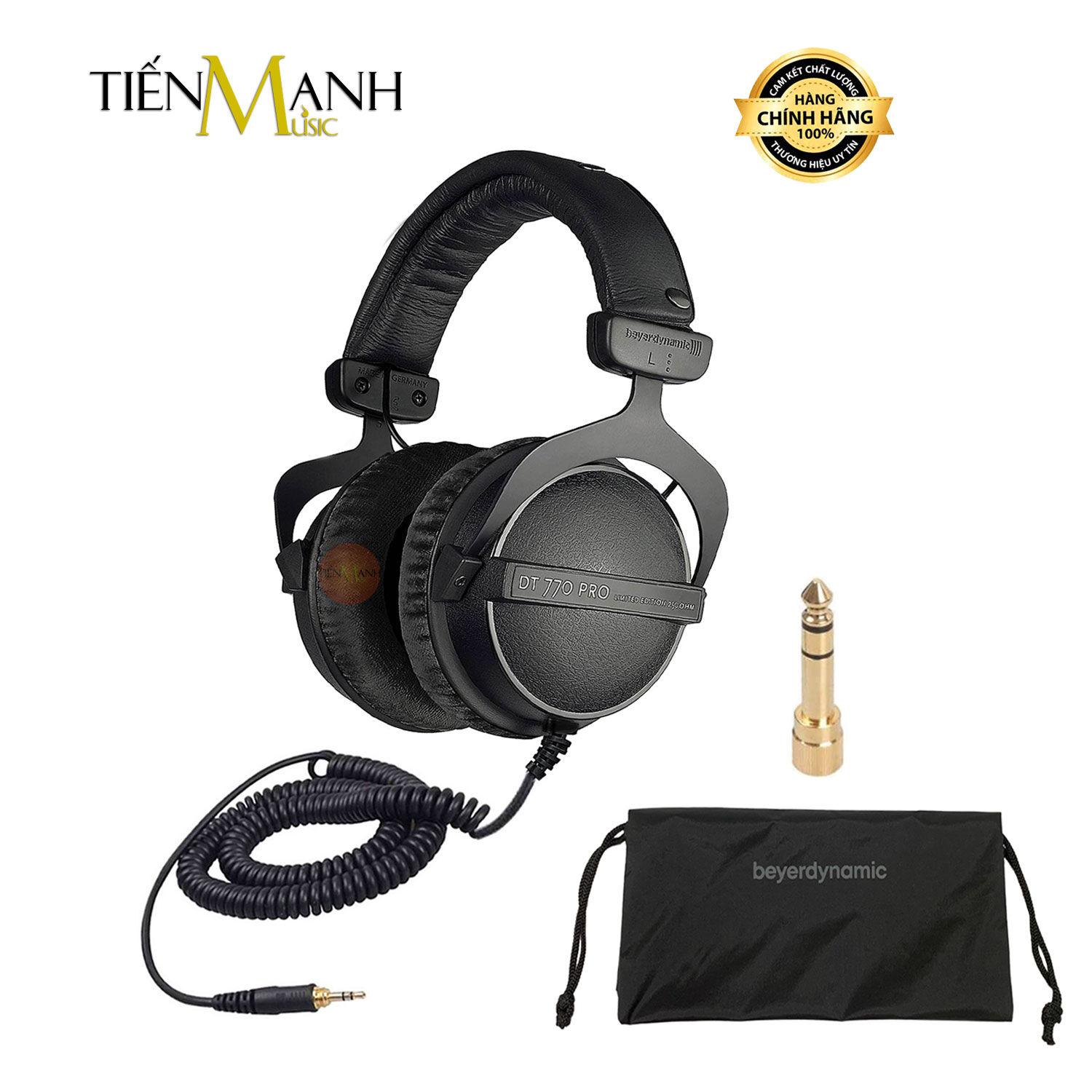 Tai Nghe Kiểm Âm Beyerdynamic DT770 Pro 250 Ohm - DT 770 Beyer Dynamic Close Back Studio Monitor Headphones (Màu Đen)