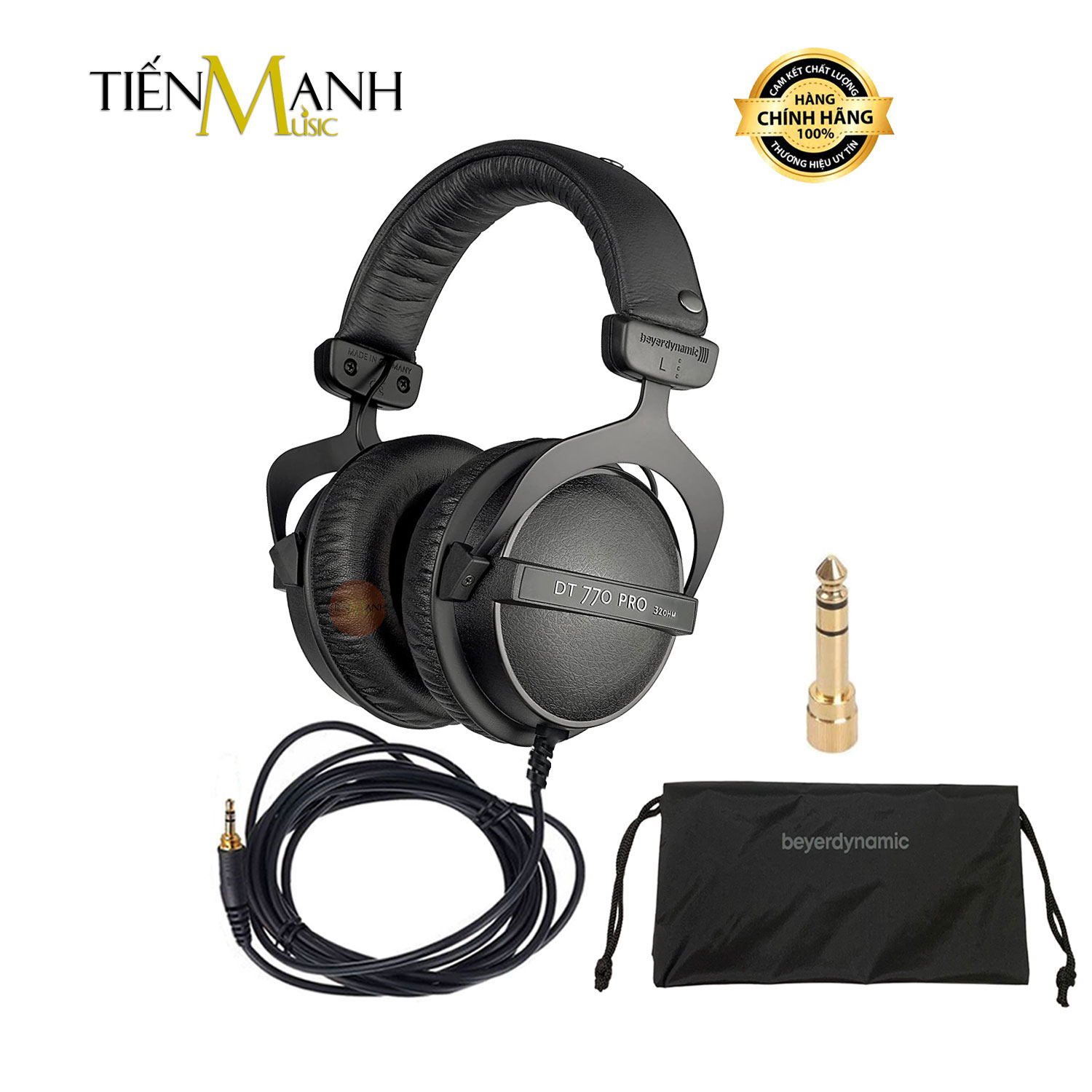 Tai Nghe Kiểm Âm Beyerdynamic DT770 Pro 32 Ohm - DT 770 Beyer Dynamic Close Back Studio Monitor Headphones (Màu Đen)
