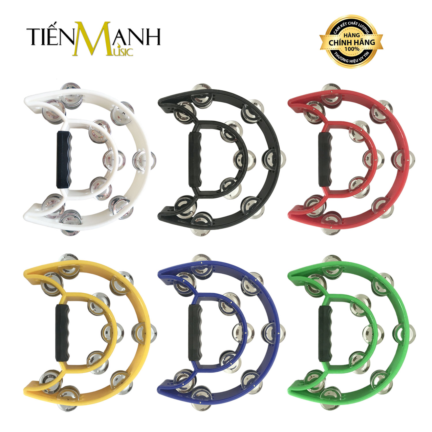 Trống Lục Lạc Bán Nguyệt Tambourine TBN-102N