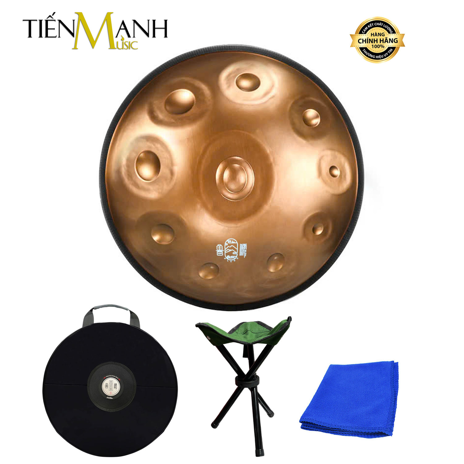 Trống Thép Handpan Drum 10 Nốt Hluru HB10-Copper