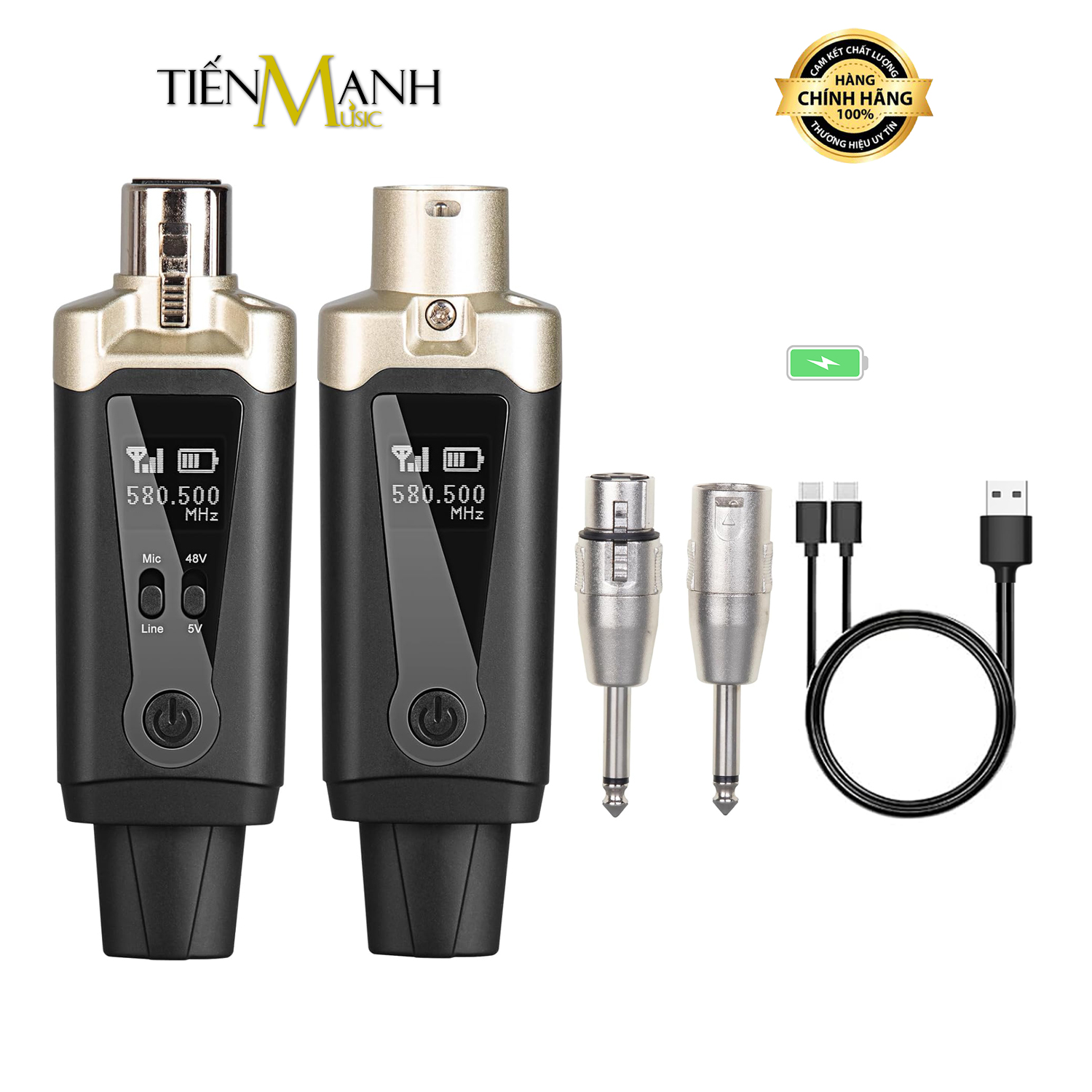 Bộ Thu Phát Không Dây UHF Cho Micro Condenser Phantom 5V - 48V Dr.Mic U10C-HY