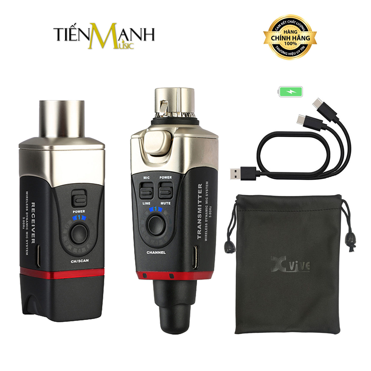 [Chính Hãng] Bộ Thu Phát Micro Không Dây Xvive U35 - Wireless System Mic Dynamic Microphone