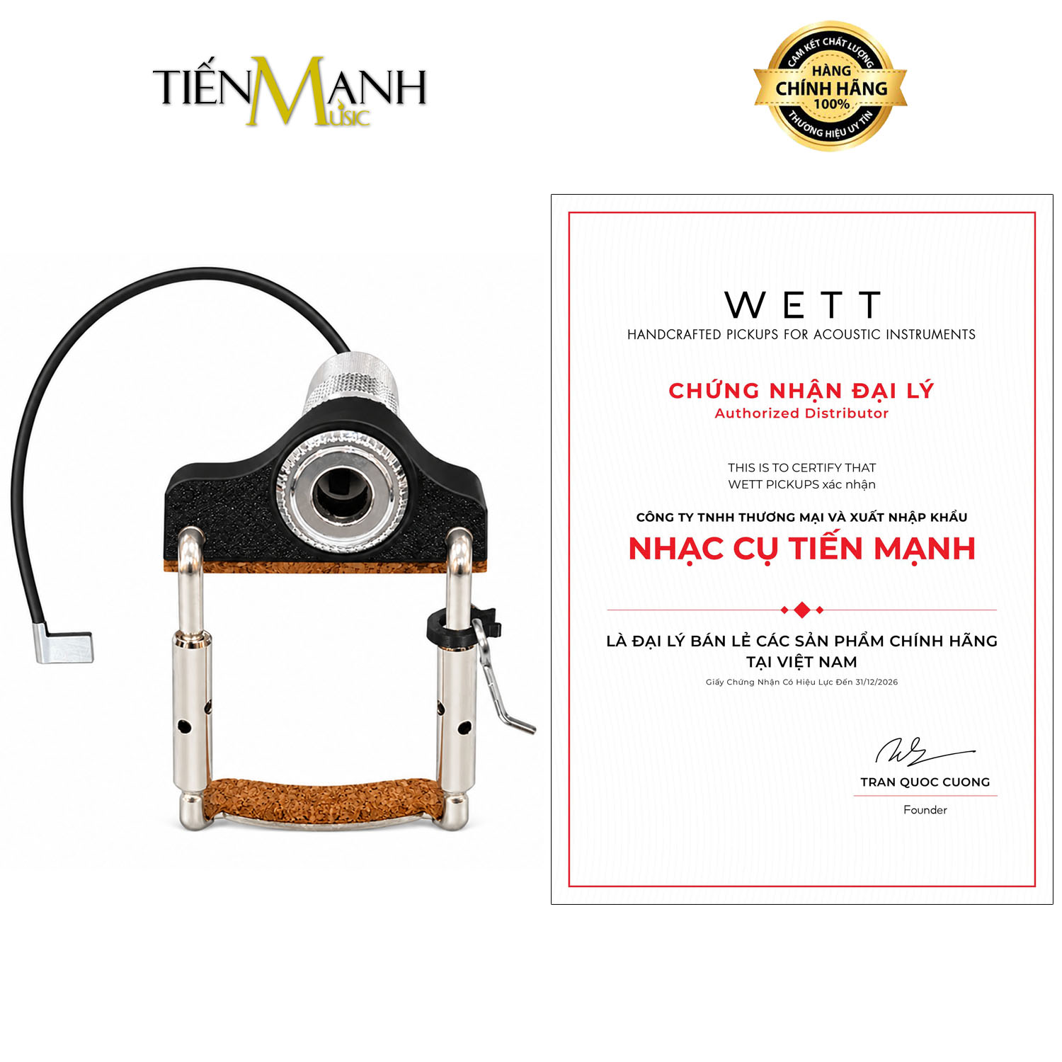 Pickup Violin Wett 3 Gài Ngựa