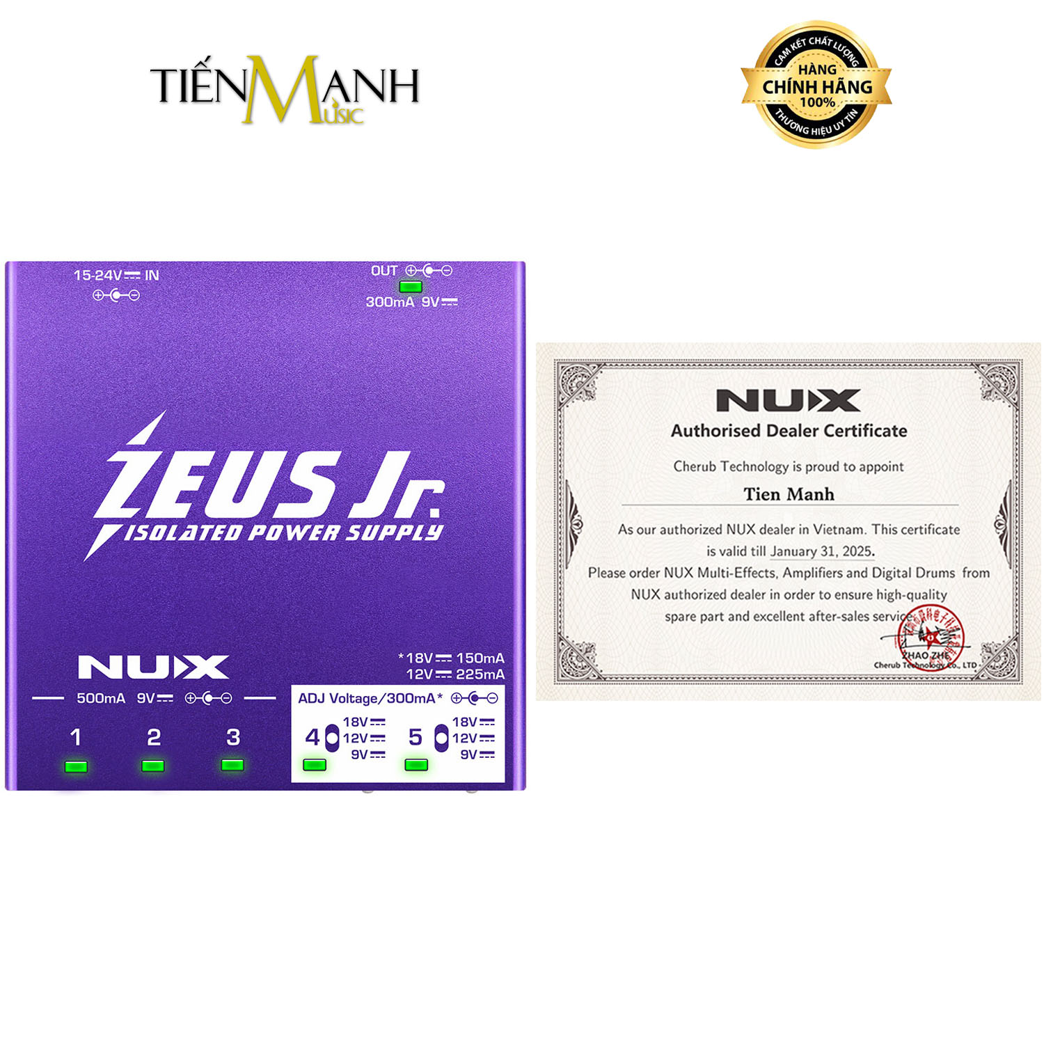 Bộ Chia Nguồn 6 Cổng Nux Zeus Jr NIP-Z6