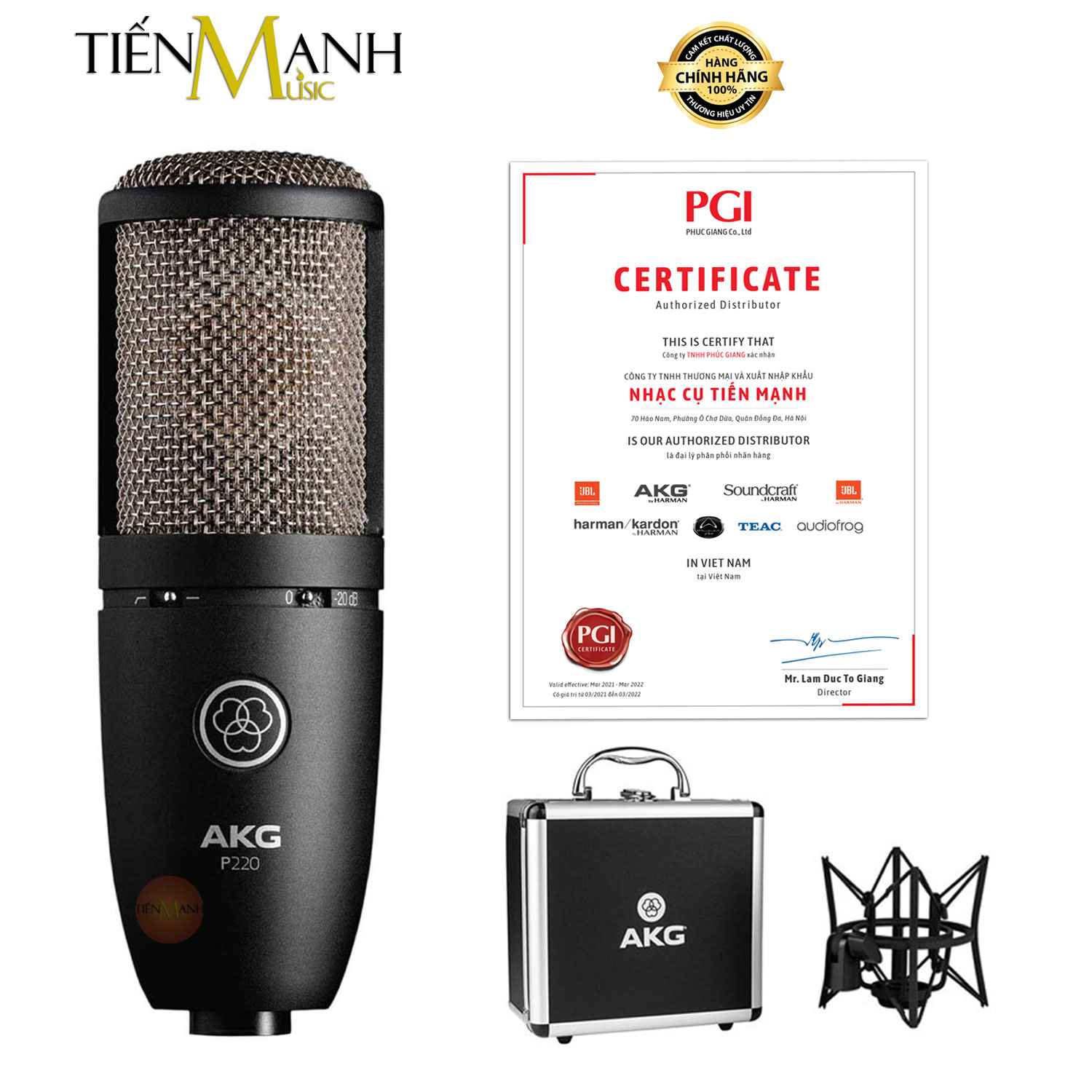 Micro Thu Âm Condenser  AKG P220