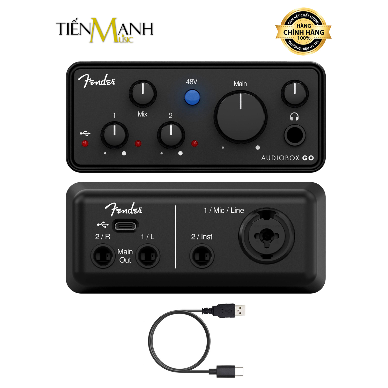 Soundcard Fender AudioBox Go USB-C Audio Interface