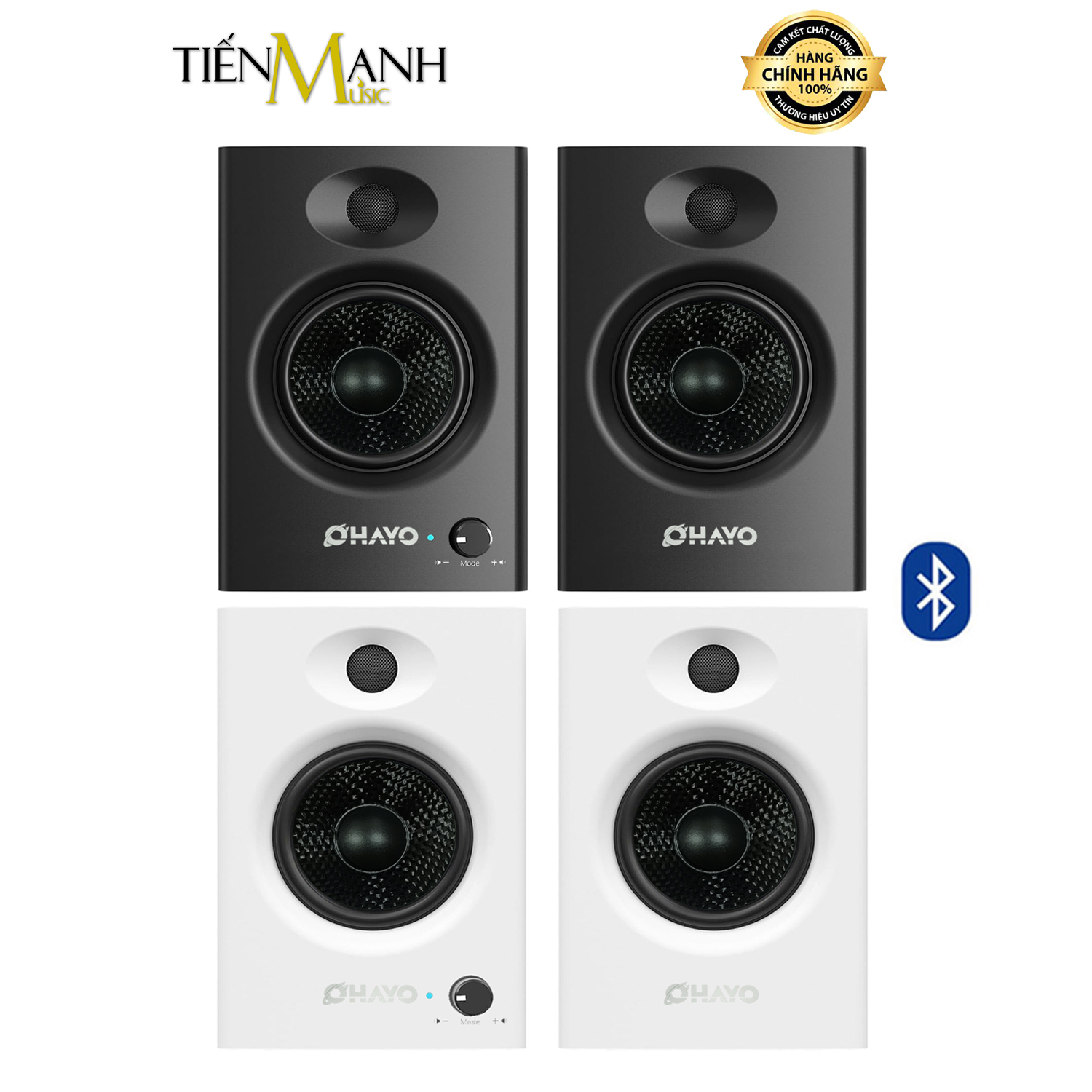 Loa Kiểm Âm Ohayo C6 - Bluetooth 5.3, 60W, Chỉnh Bass Treble, OTG USB DAC Nối Máy Tính, Support RCA, AUX
