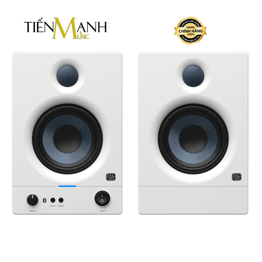 [Một Cặp, Bluetooth] Loa Kiểm Âm Nghe Nhạc Eris Presonus E4.5 BT Gen 2 - Màu Trắng