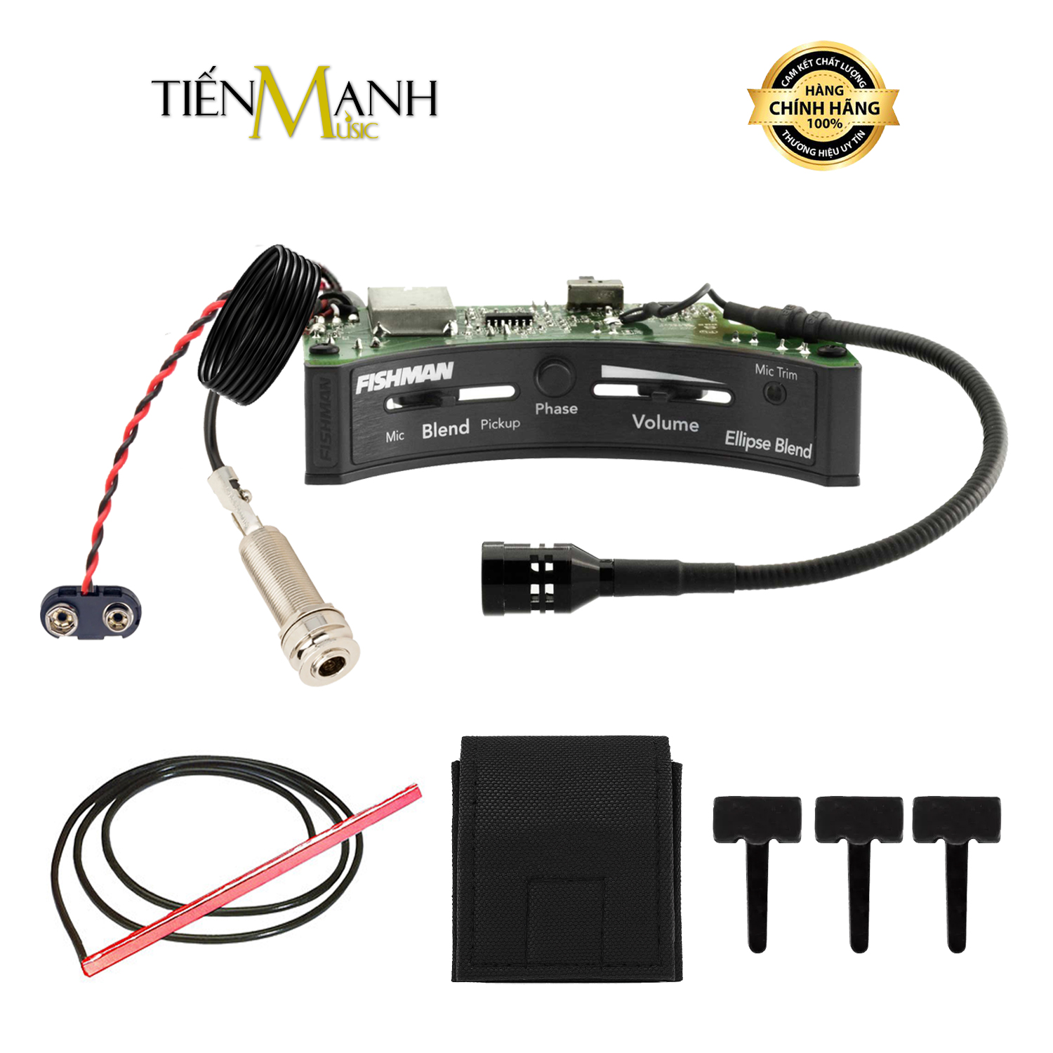 Pickup Đàn Guitar Acoustic Fishman Ellipse Matrix Blend