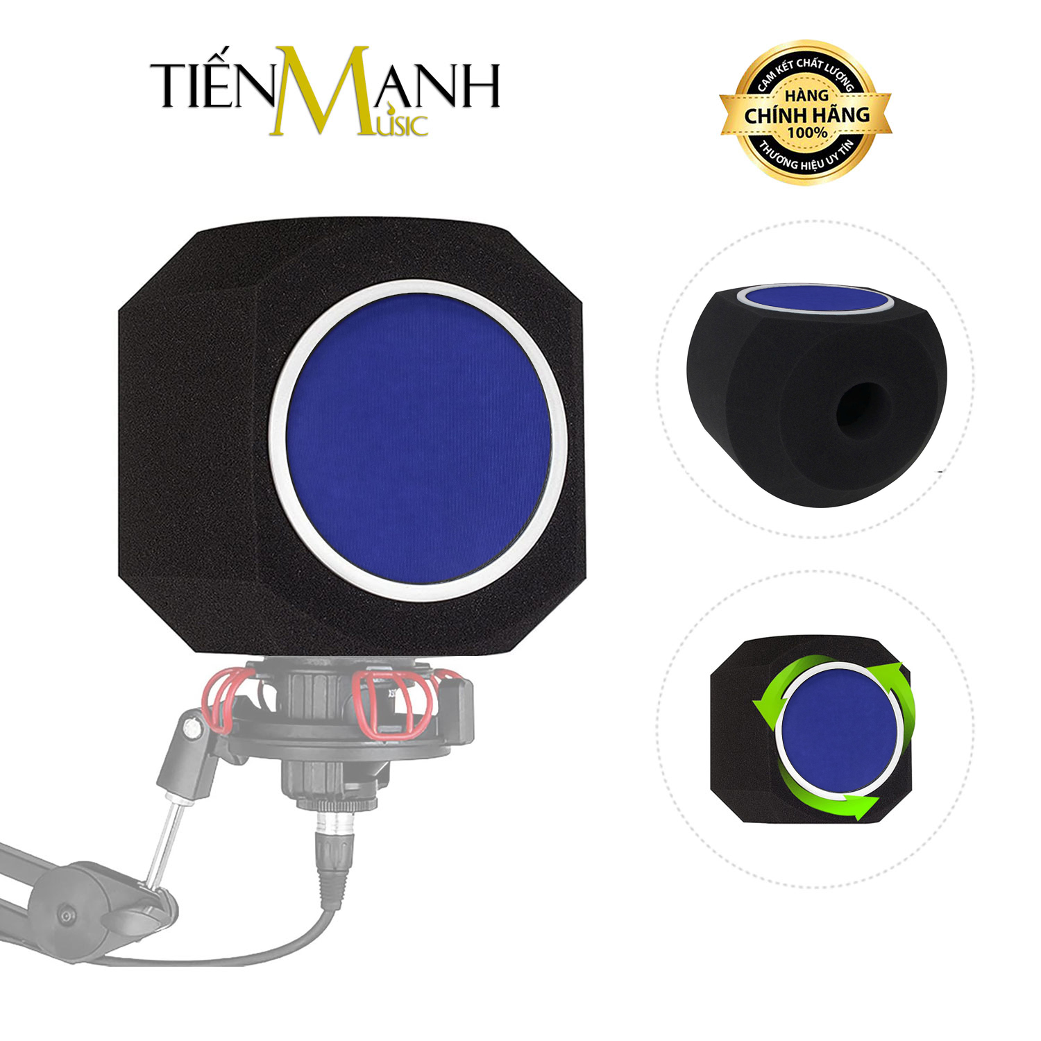 Màn Chắn Mút Tiêu Âm Tròn Cho Phòng Thu Nhỏ Dr.Mic PF09-HY